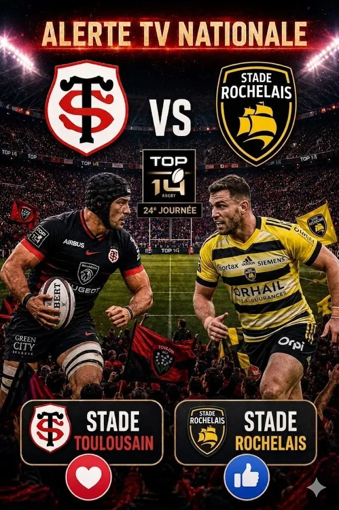 Cover Image for đš TOUT CE QUâIL FAUT SAVOIR : LE CHOC EST CONFIRMĂ â lâaffrontement brĂ»lant entre le Stade Toulousain et le Stade Rochelais au Stade Marcel-Deflandre sâannonce Ă©lectriqueâŠ