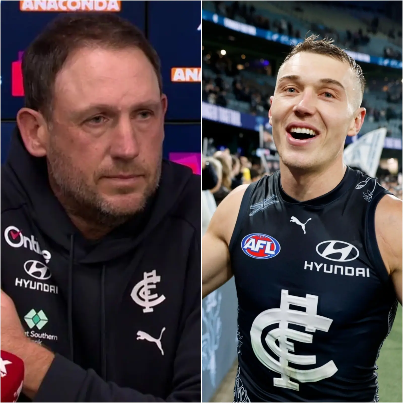 Cover Image for âNo teamâs going to feel sorry for us, mate.â Patrick Cripps has opened up on the emotional toll of the week, while his caretaker coach Josh Fraser had plenty of praise for the skipper and the eight words that left him âblown awayâ.