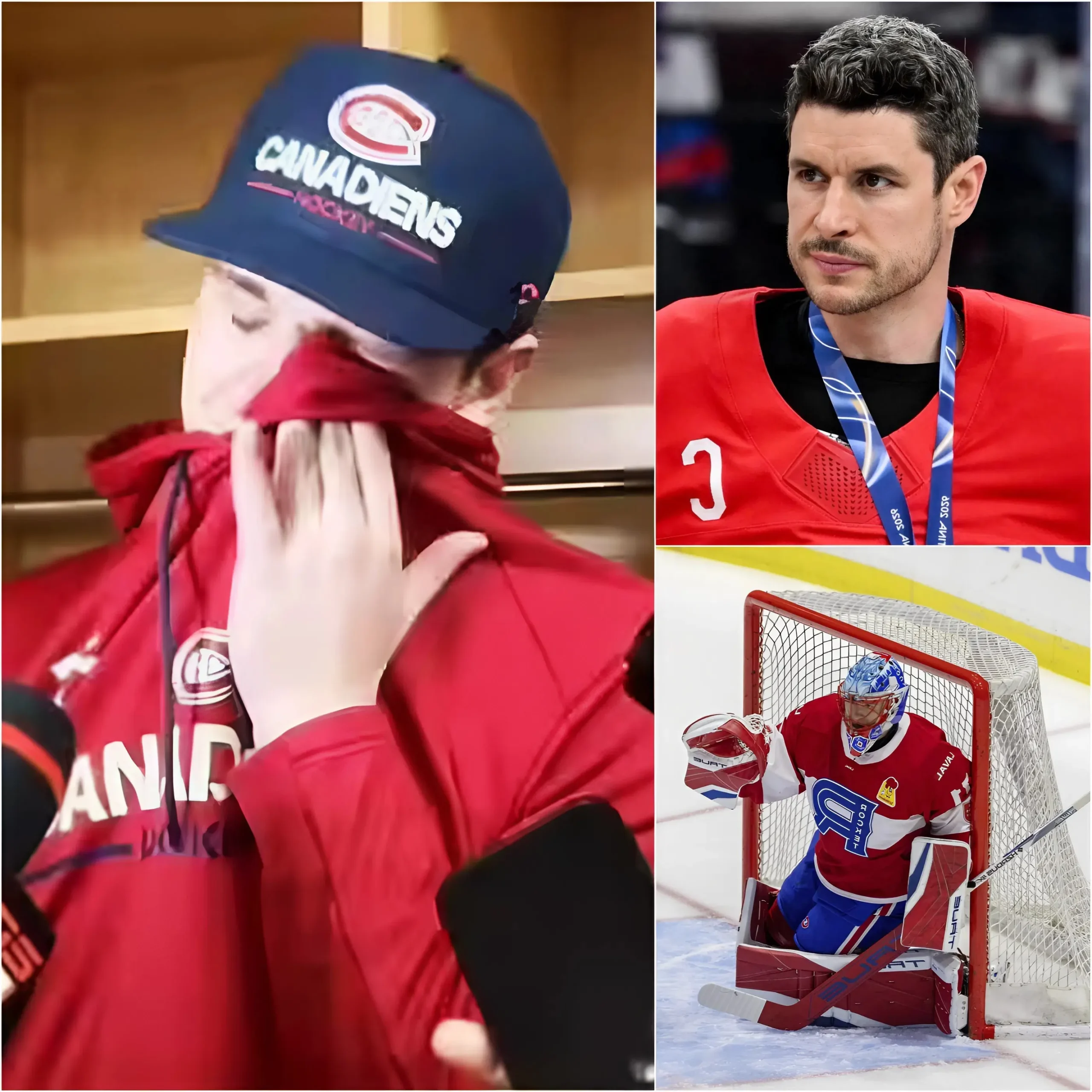Cover Image for 😭😭Les larmes de la NHL : Après une défaite douloureuse lors du match 6, où les Buffalo Sabres ont percé le filet à six reprises, le jeune gardien Jakub Dobeš est entré en conférence de presse les yeux rouges.