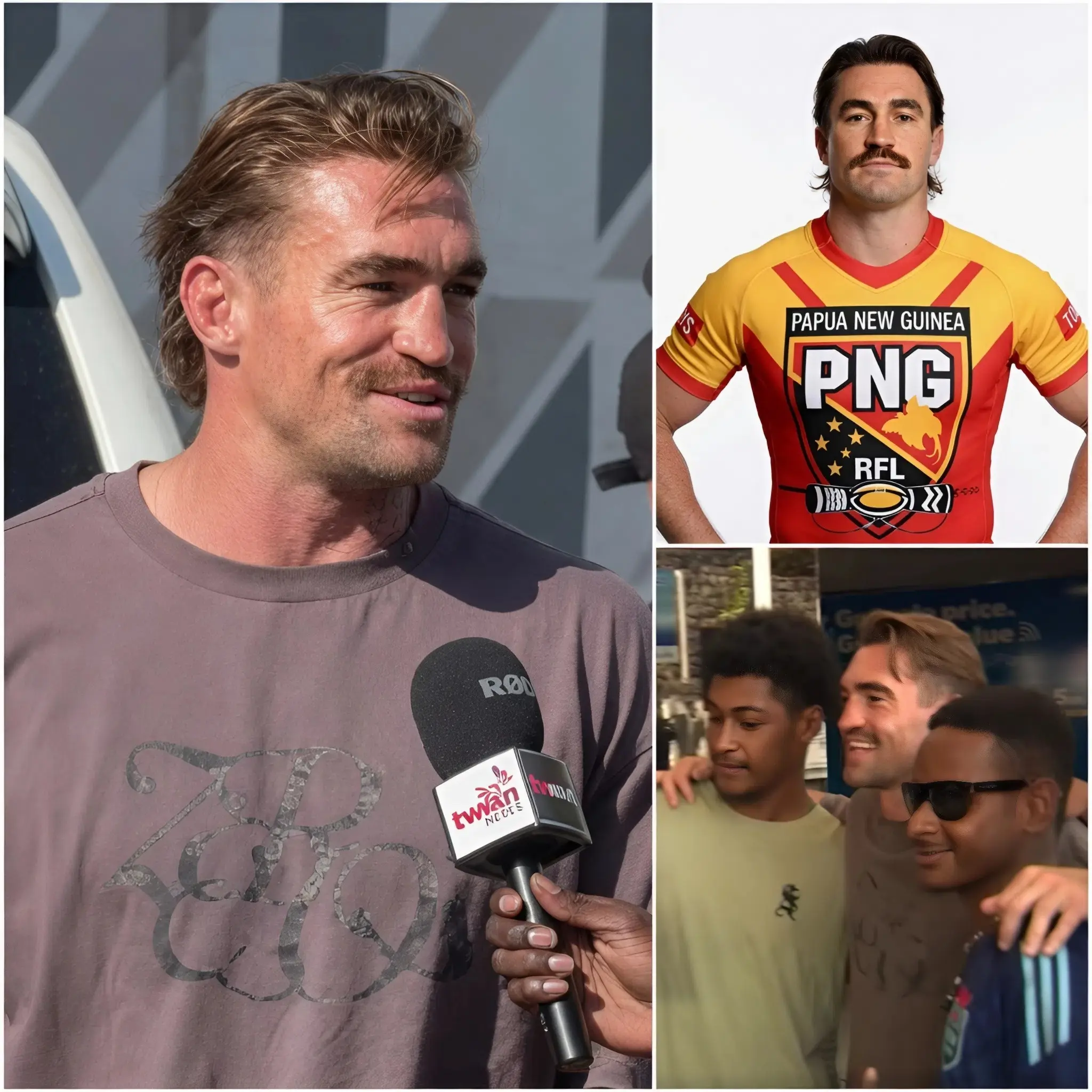 Cover Image for 🌏🔥A trip that was supposed to be just a simple tour… but what Connor Watson saw in PNG has led the Sydney Roosters star to make a huge statement about the future of the NRL. Watson and several Roosters members travelled to PNG to tour local facilities and experience the rugby league culture firsthand.