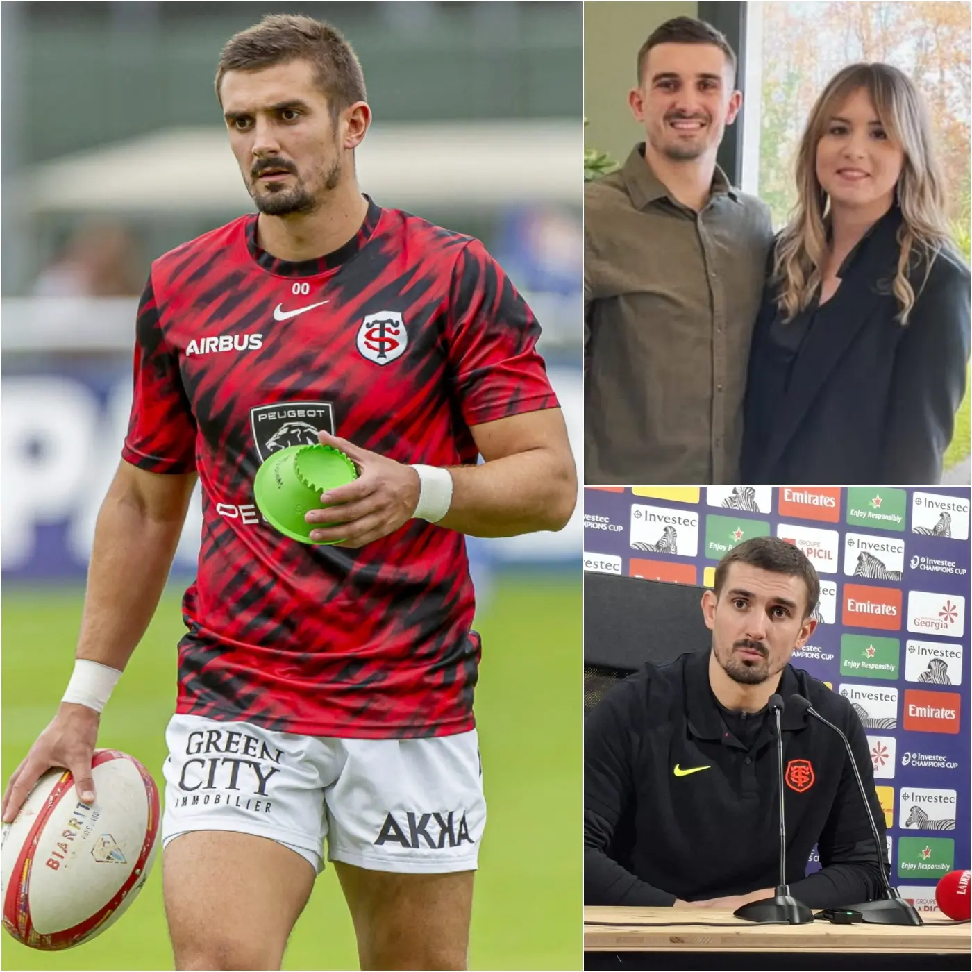 Cover Image for 😭❤️ Une issue profondément déchirante : le monde du rugby a semblé suspendu lorsque Thomas Ramos, figure du Stade Toulousain, accompagné de sa famille, a dévoilé une annonce bouleversante — laissant les supporters toulousains submergés par l’émotion et l’ensemble du paysage sportif profondément secoué.