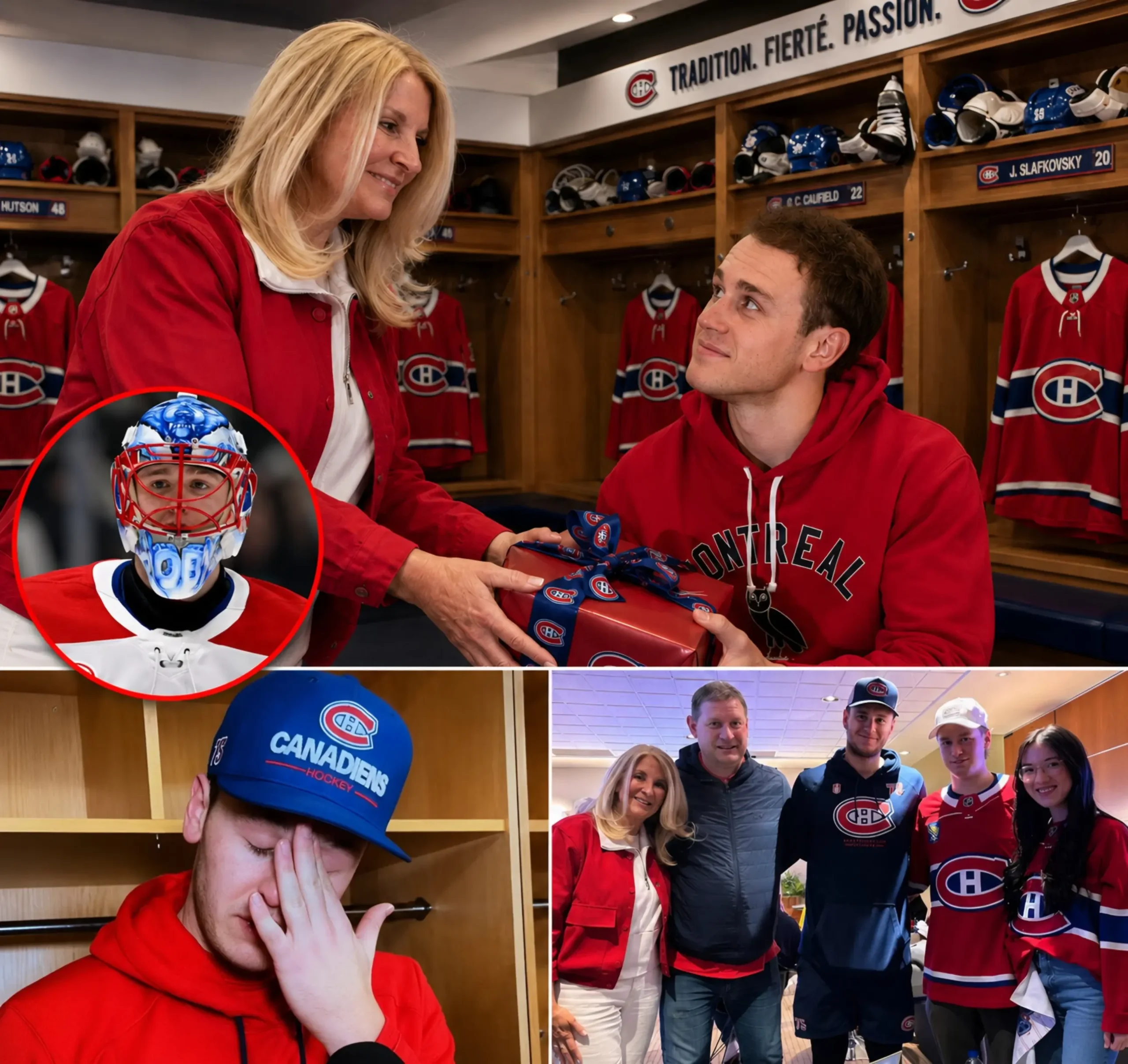 Cover Image for â¤ď¸đ ÂŤ Toute la famille est fière de toi⌠ Quelques heures avant le plus grand match de sa carrière, Jakub DobeĹĄ a vĂŠcu un moment bouleversant que tout le vestiaire des Montreal Canadiens nâoubliera jamais.