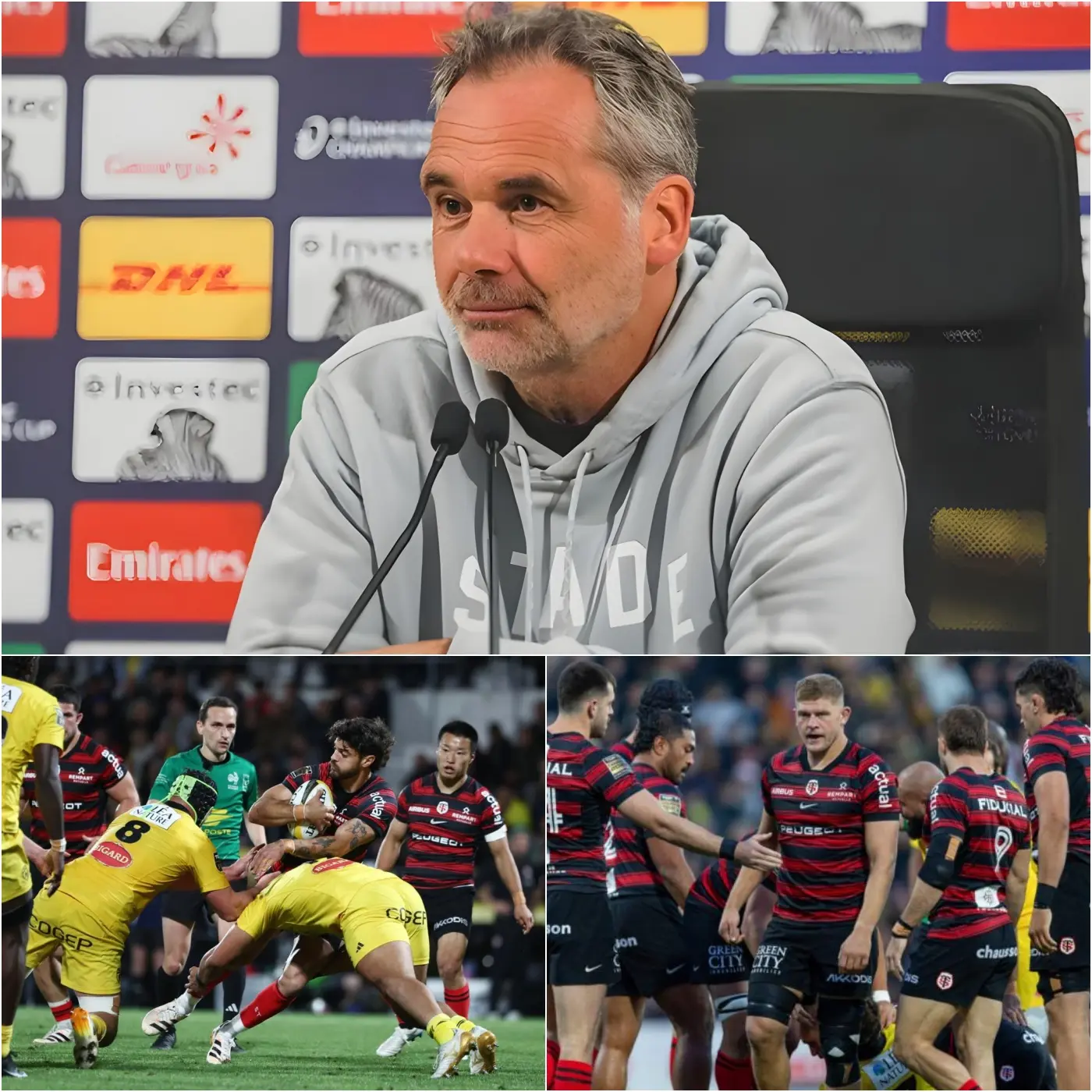 Cover Image for « CE SERA SA DERNIÈRE FOIS À TOULOUSE » – L’entraîneur Ugo Mola a annoncé officiellement l’exclusion définitive d’un joueur de l’équipe du Stade Toulousain, confirmant que ce dernier ne sera jamais rappelé, quelles que soient les circonstances