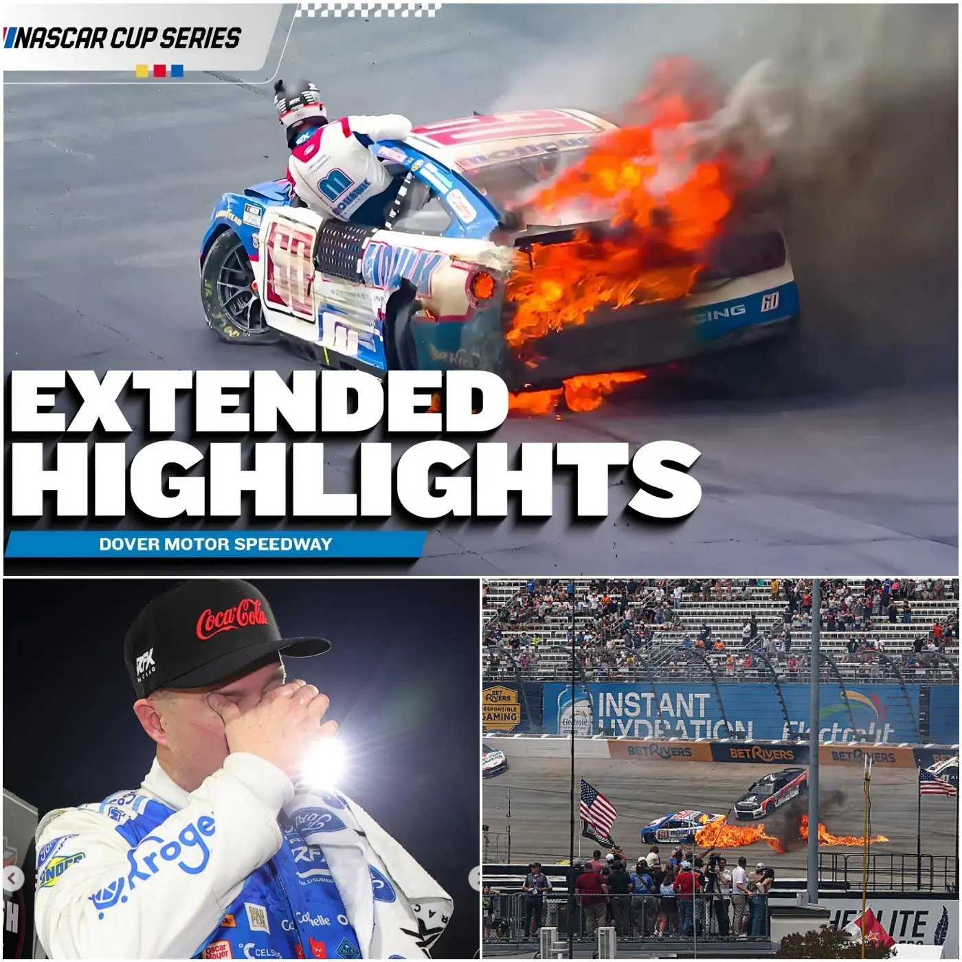 Cover Image for 🚨🚨“I NEARLY LOST MY LIFE!” — Ryan Preece was furious after a horrific crash at this morning’s NASCAR race, when his car was sent flying at high speed, leaving the entire grandstand silent for a few haunting seconds.