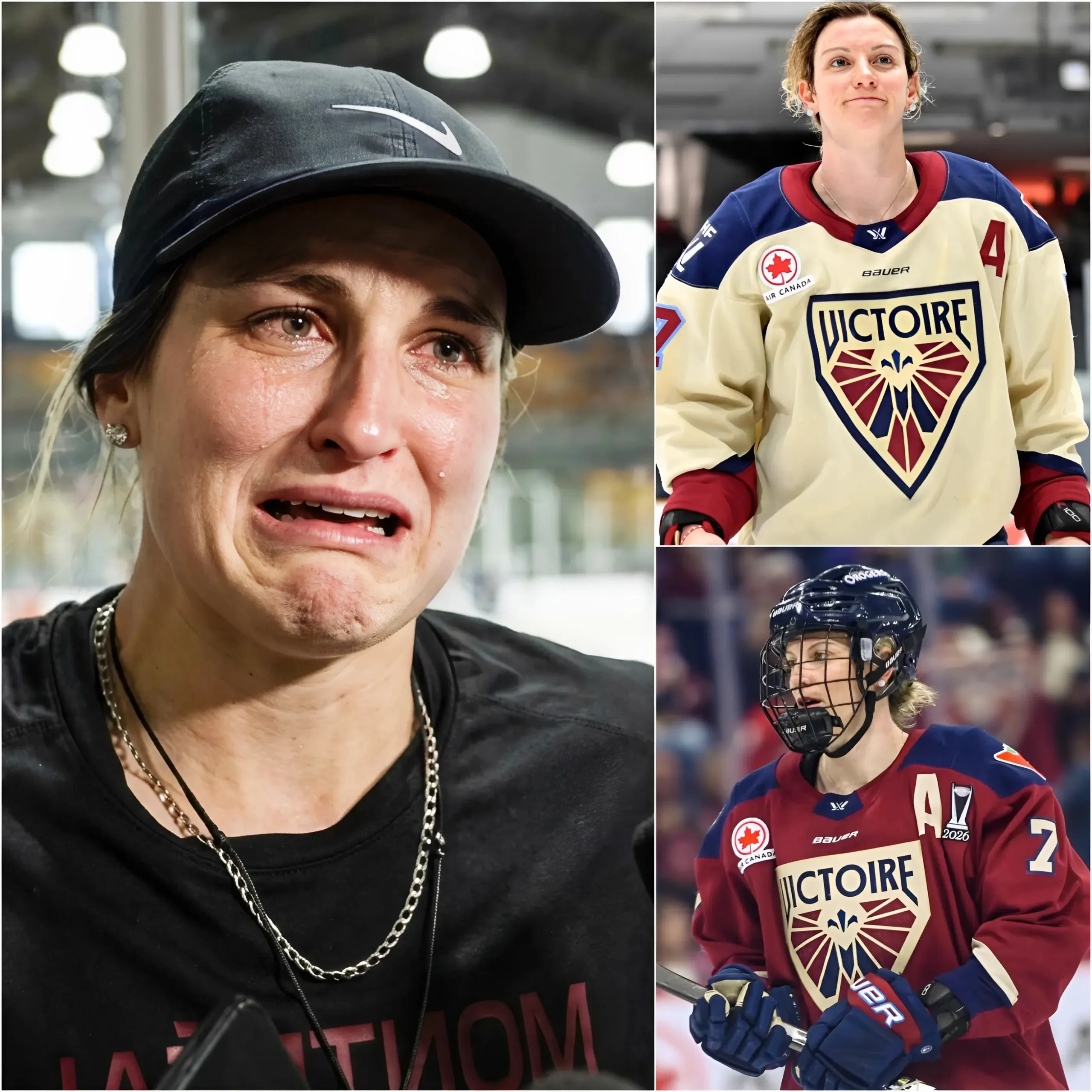 Cover Image for 🚨 DERNIÈRE MINUTE : Marie-Philip Poulin, capitaine de Montreal Victoire, vient de révéler une raison extrêmement émouvante expliquant pourquoi les joueuses de Victoire, en particulier Laura Stacey, n’ont pas