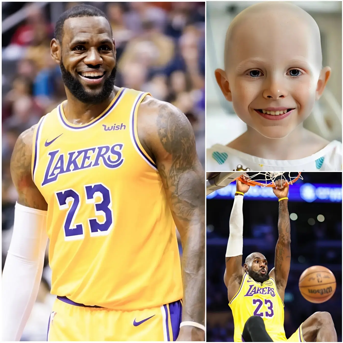 Cover Image for 💔🏀 A 7-year-old boy battling a malignant brain tumor revealed his final wish: to speak with his idol, LeBron James. But what LeBron James did was far more than just a simple phone call… he went above and beyond, leaving the entire hospital and the boy’s family completely speechless with emotion.