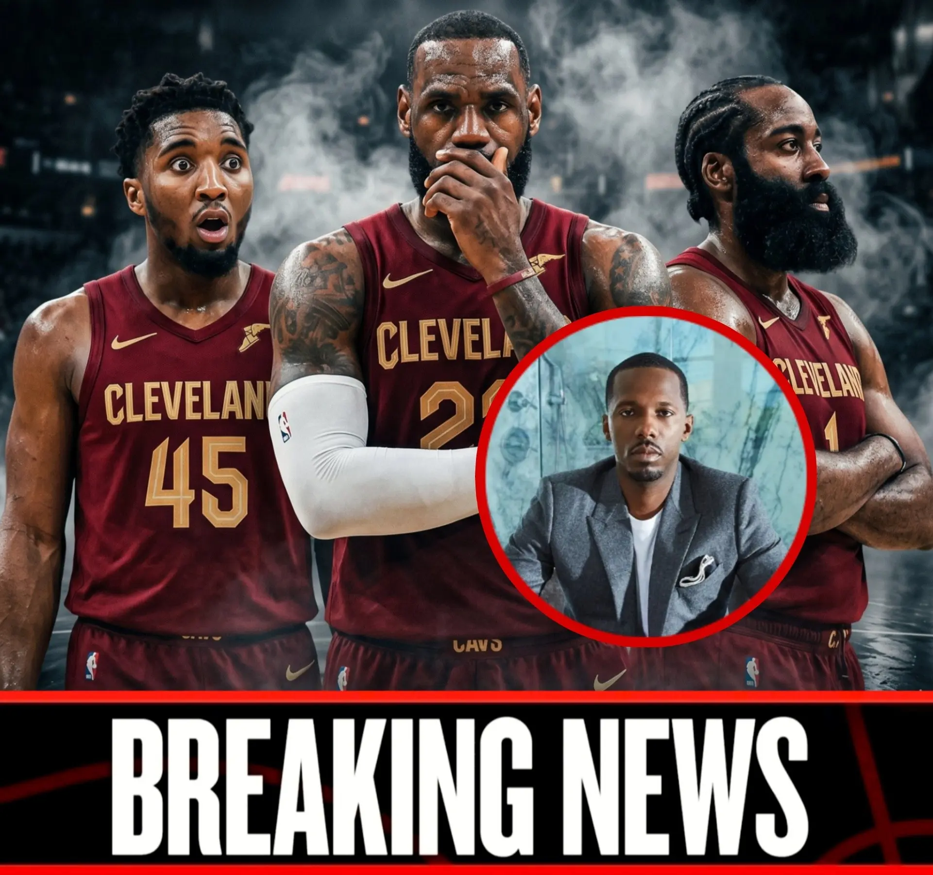 Cover Image for BREAKING 🚨: Rich Paul said on his podcast last night that LeBron James is now willing to return to the Cleveland Cavaliers after the Cavs made the Eastern Conference Finals. LeBron reportedly sees himself as the missing piece for Cleveland and believes he can help teach the young core how to win a championship.