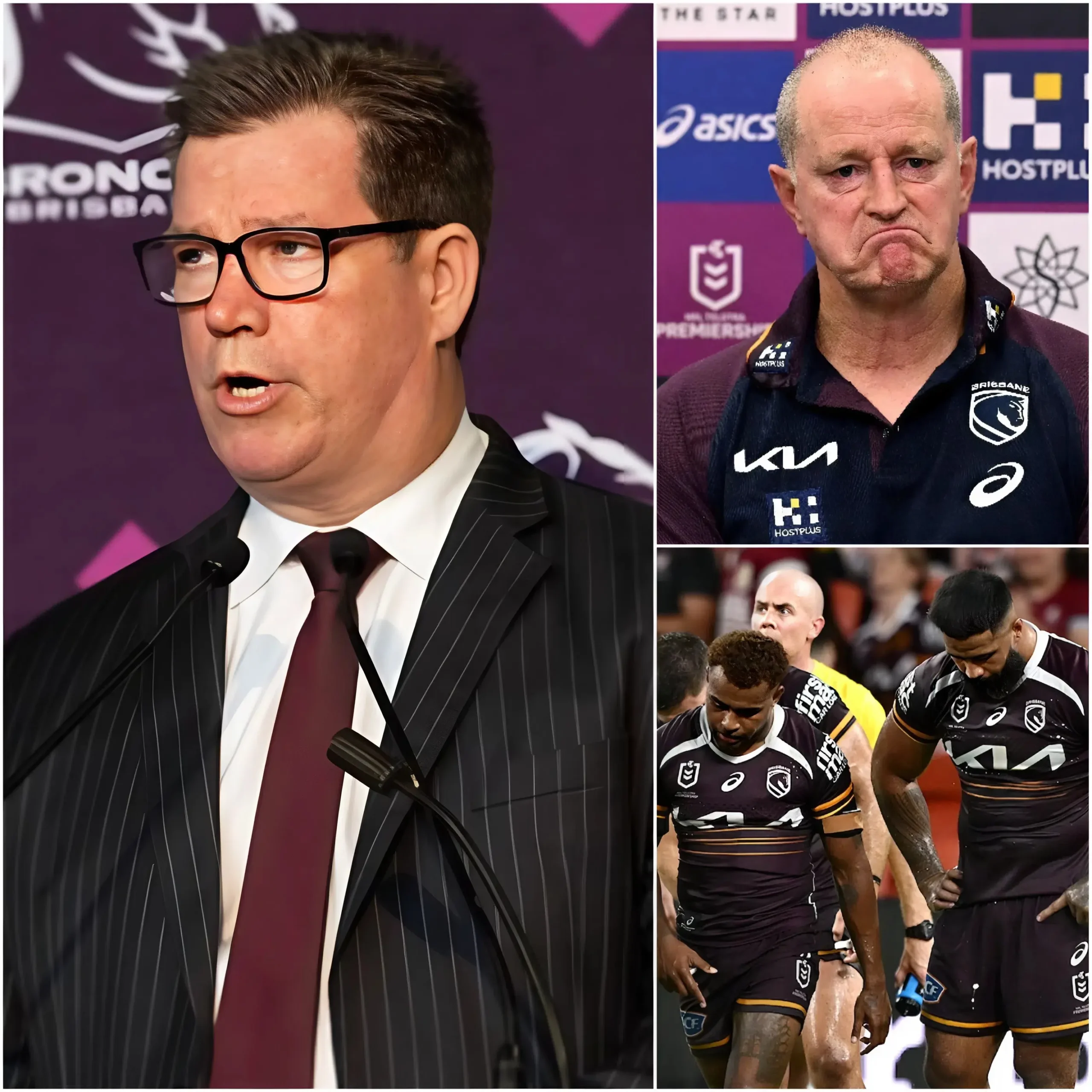 Cover Image for 🛑BREAKING NEWS: The management of Brisbane Broncos is reportedly planning to replace head coach Michael Maguire following the team’s disappointing run of results this season