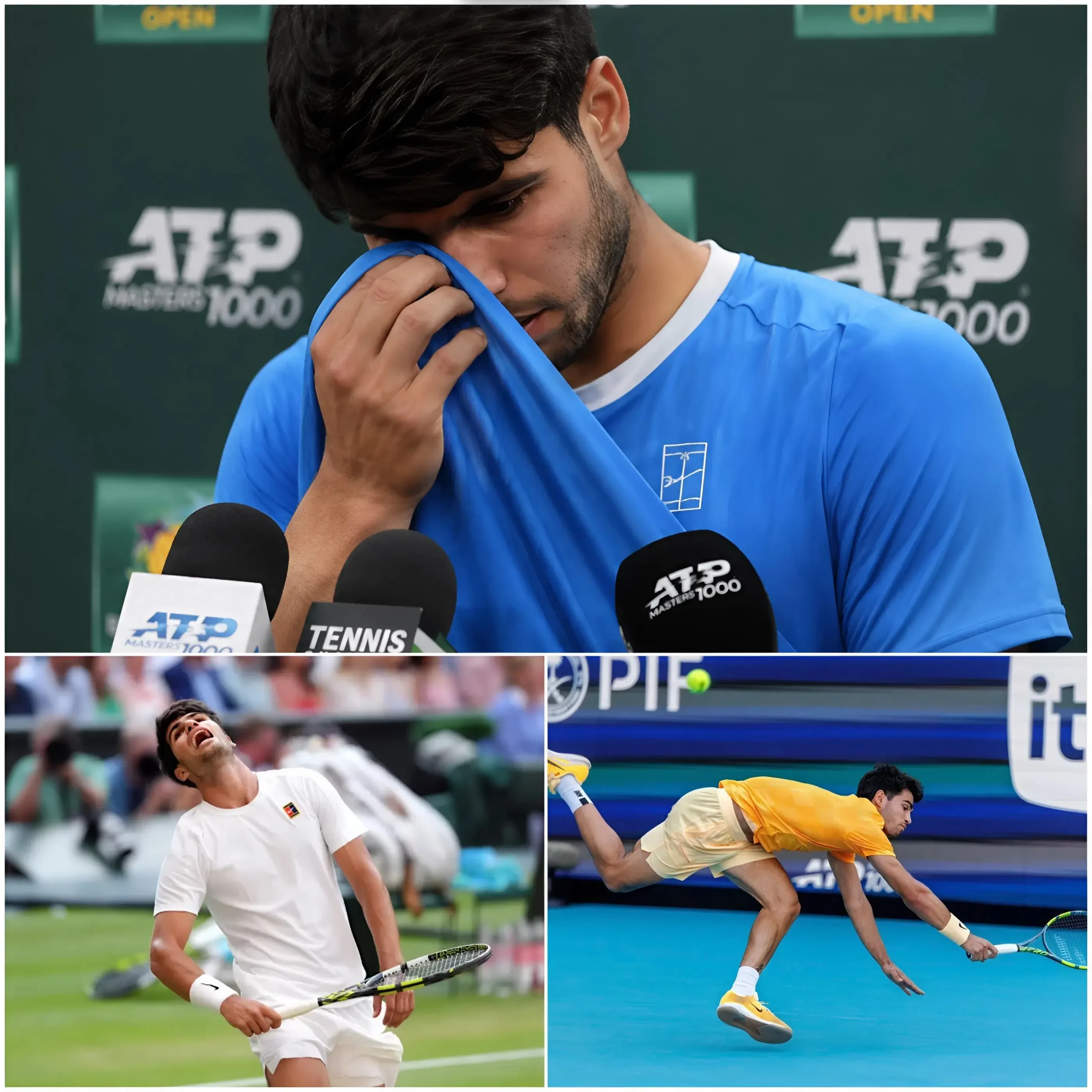 Cover Image for 🚨 “I’m So Sad I’ll Miss Queen’s and Wimbledon…”: Carlos Alcaraz Unexpectedly Admits He Will Miss Two Important Tournaments