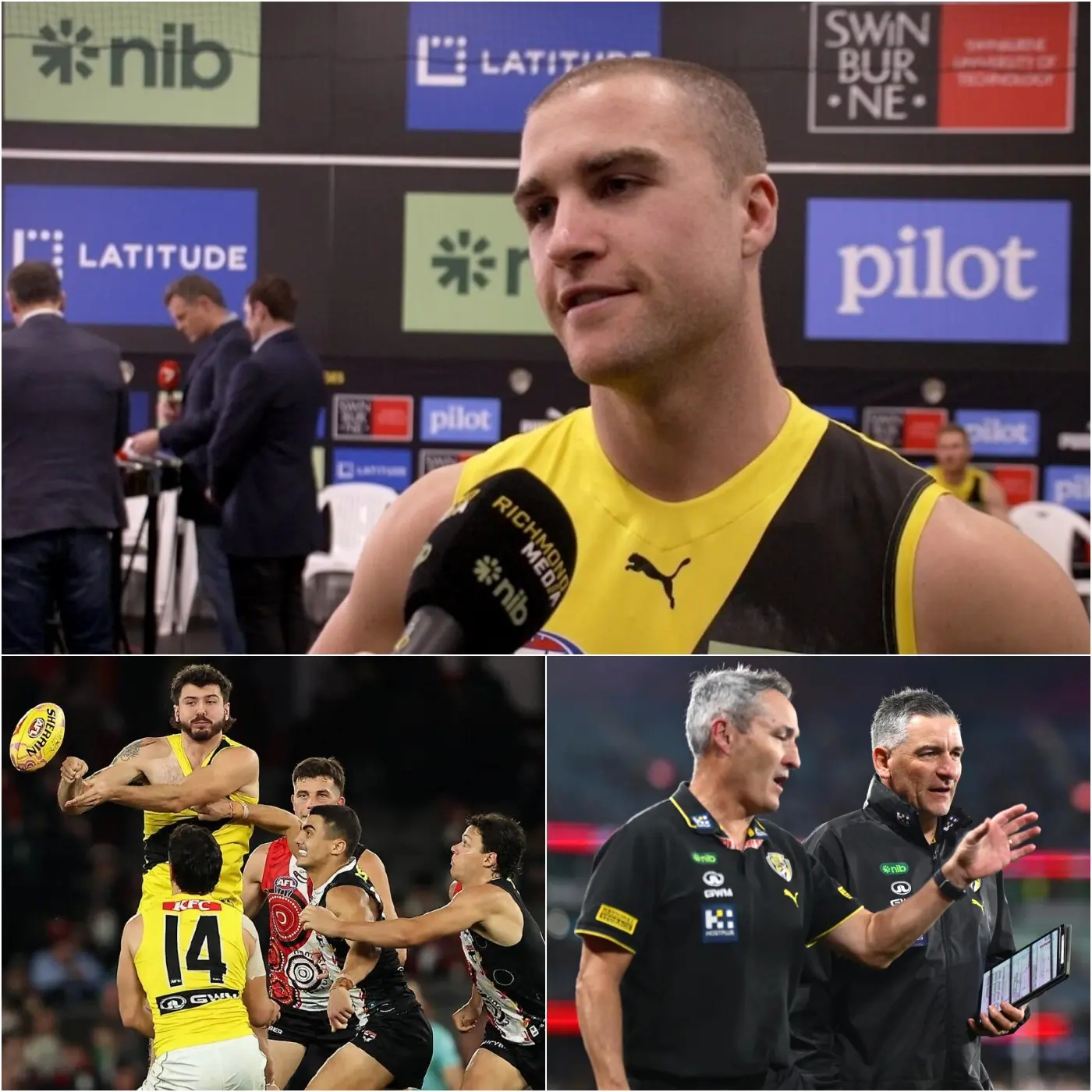 Cover Image for The AFL was forced into an emergency meeting after the Richmond Tigers’ crushing 73–109 defeat to St Kilda, yet the night’s most explosive moment unfolded not on the field but in the post-match press conference