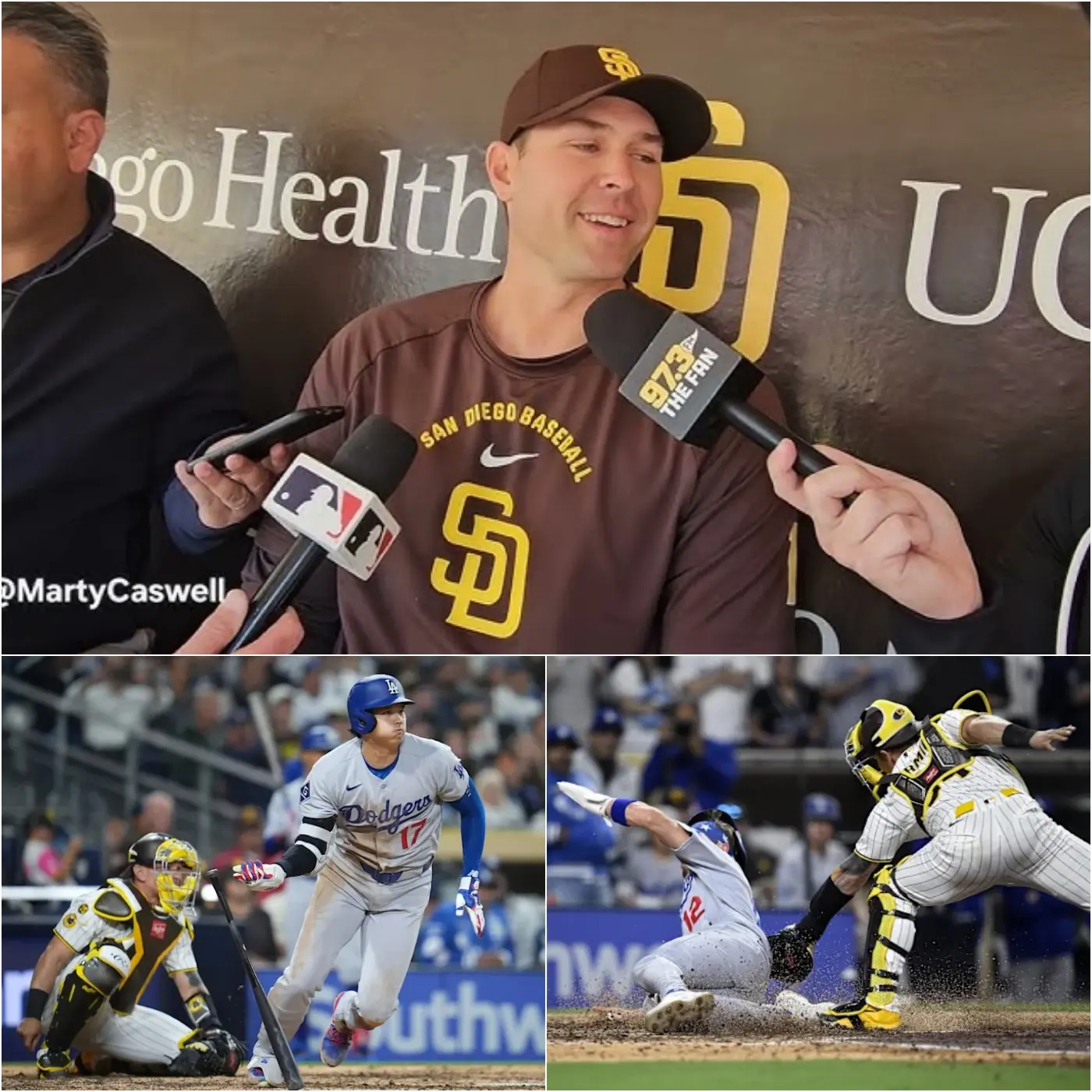 Cover Image for 💥⚾ “THEY STOLE OUR VICTORY!” — Padres coach erupts after a crushing 5–4 loss to the Dodgers, accusing Shohei Ohtani of influencing the outcome, claiming his actions turned the game around, yet in a stunning twist, Ohtani fired back with a brief but cutting response that left the opposing coach speechless and the entire MLB world buzzing with controversy…