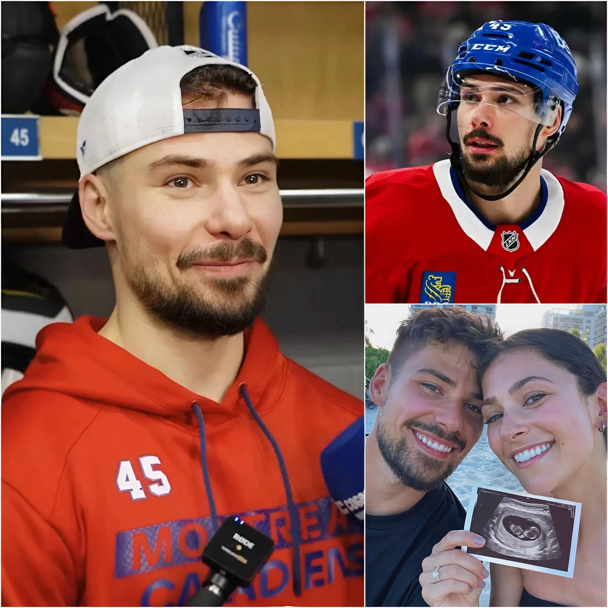 Cover Image for FÉLICITATIONS 💖 « NOUS ALLONS AVOIR UN BÉBÉ ! » Quelques heures seulement après sa victoire émouvante et âprement disputée lors du match 7 des séries éliminatoires de 2026, Alexandre Carrier a fait l’effet d’une bombe dans le monde du hockey avec la plus merveilleuse des nouvelles : lui et sa femme, Alicia Lessard, attendent leur premier enfant.