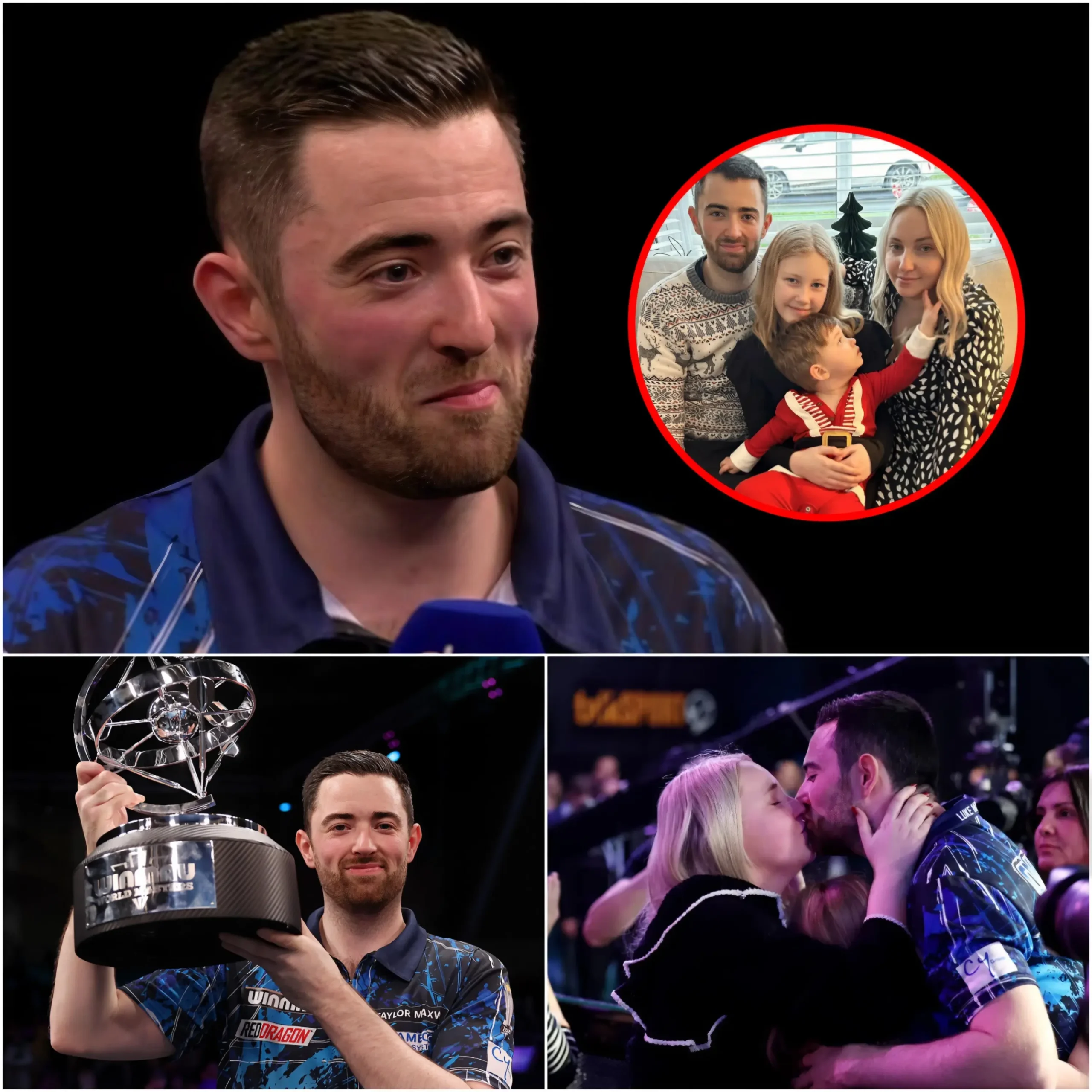 Cover Image for ❤️ “Every trophy means more because you were beside me…” Luke Humphries could barely hold back his emotions when asked about his journey to secure a place in the Players Championship Finals. In a deeply emotional moment, Luke revealed that his wife had always stood by his side during the toughest periods of his career.