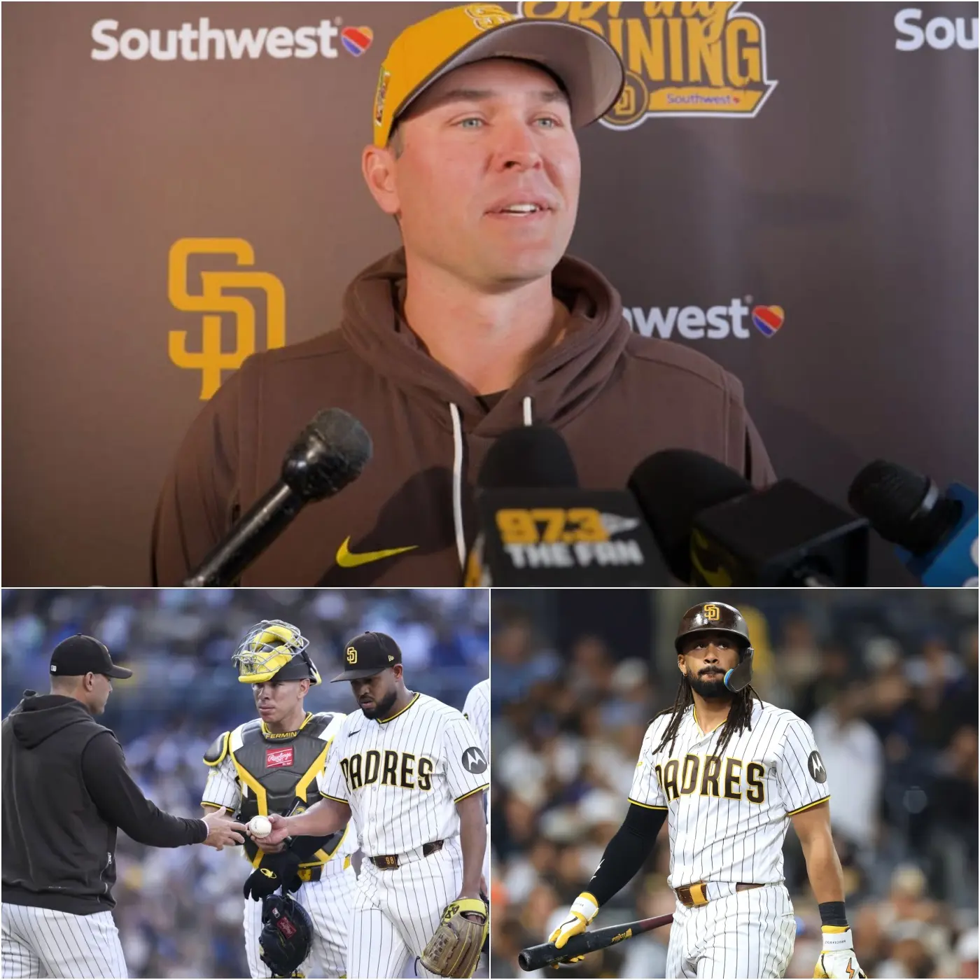 Cover Image for âTHIS WILL BE THE LAST TIME HE PLAYS FOR THE SAN DIEGO PADRESâ â San Diego Padres coach Craig Stammen has officially announced the permanent removal of two players from the San Diego Padres squad