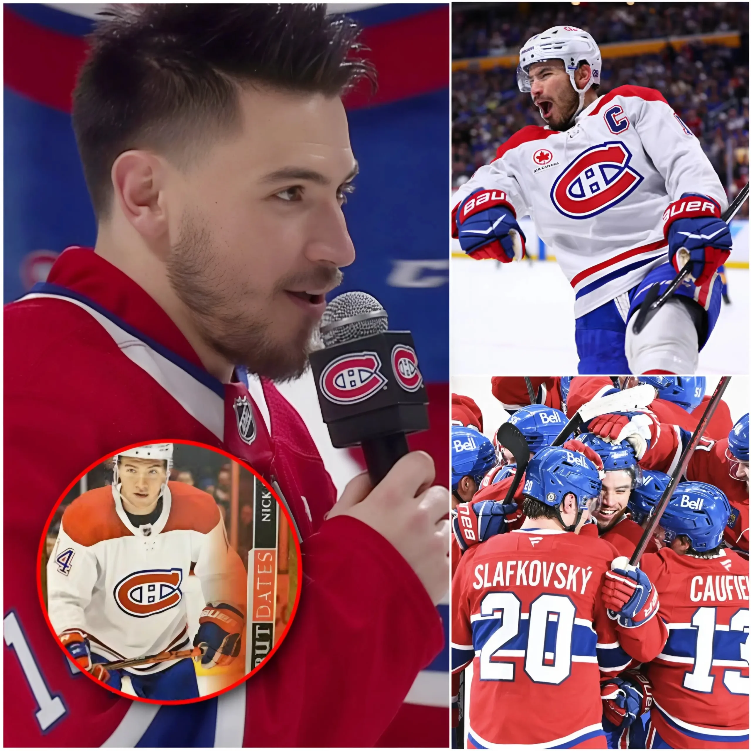 Cover Image for đđŁď¸ÂŤ Il y a 7 ans, les Canes accueillaient une recrue. Demain, ils feront face Ă un capitaine menant sa propre ĂŠquipe⌠ Nick Suzuki a livrĂŠ un discours puissant aux jeunes recrues des Canadiens avant le grand affrontement du Game 1 face aux Carolina Hurricanes demain.