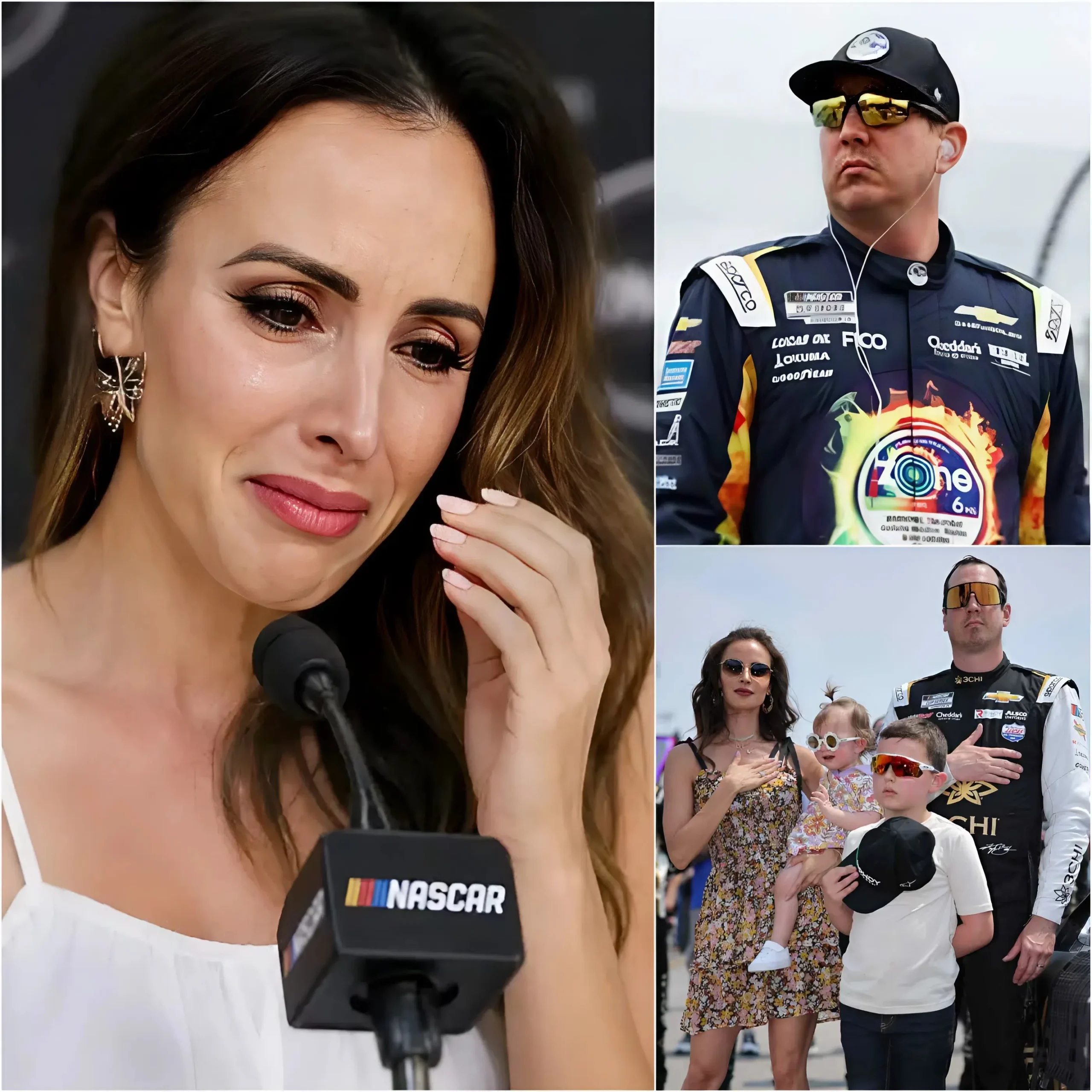 Cover Image for THE ENTIRE NASCAR WORLD IS SHOCKED: While the NASCAR world is still grieving and praying for the Busch family, Samantha Busch suddenly spoke out at 1:47 a.m. With messy hair and swollen eyes