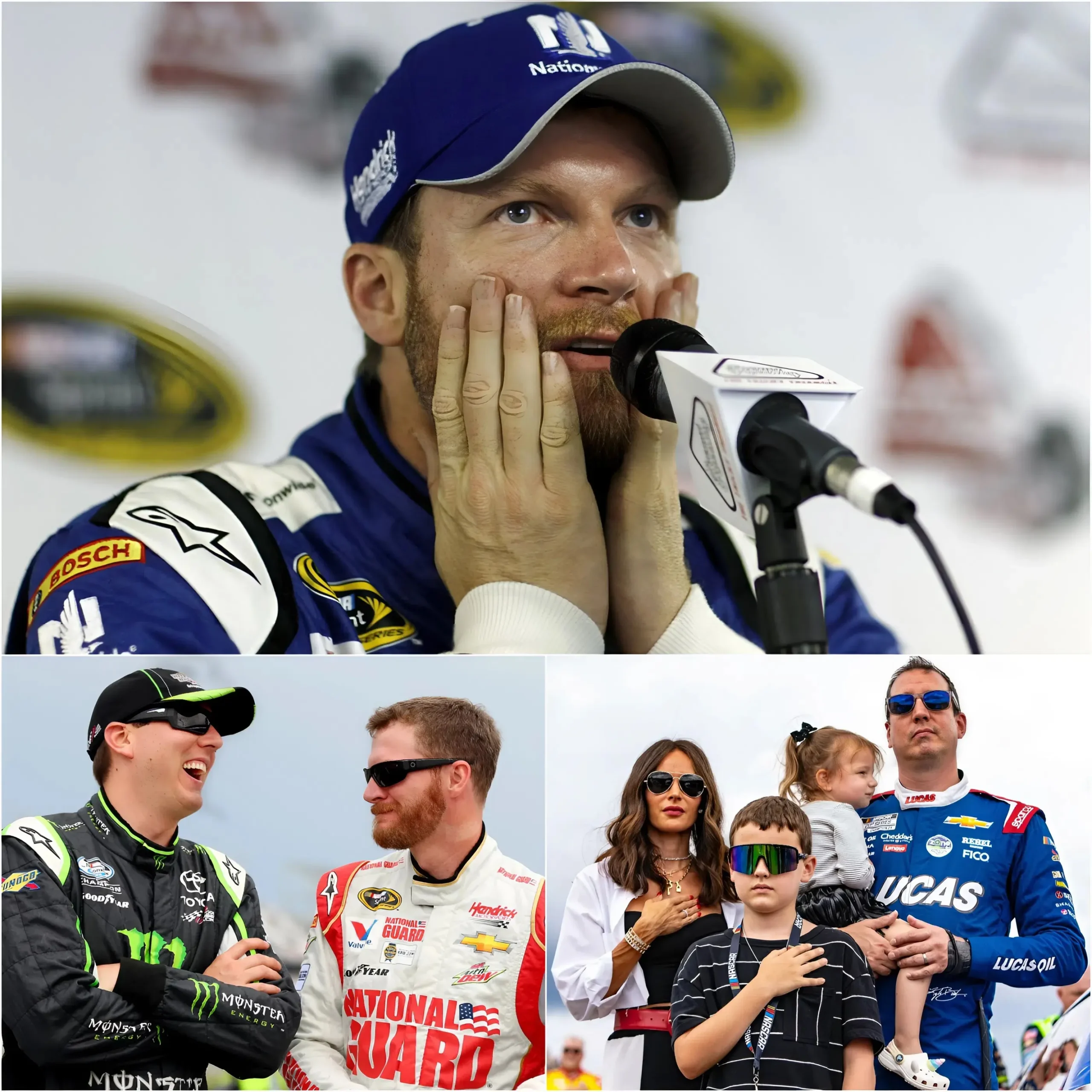Cover Image for “This truly helped us so much…” Samantha said emotionally, her voice breaking with tears. Developing Story 🚨🔴 Dale Earnhardt Jr. has stunned NASCAR fans and the family of the late driver Kyle Busch with an extraordinary act of compassion.