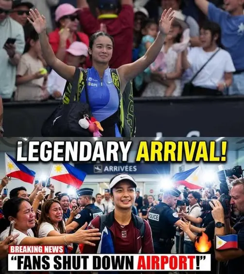 Cover Image for 😱“THE FILIPINOS TOOK OVER THE AIRPORT!” ALEX EALA’S LEGENDARY ARRIVAL GOES VIRAL — WORLD TENNIS TAKES NOTICE! 🚨🎙️