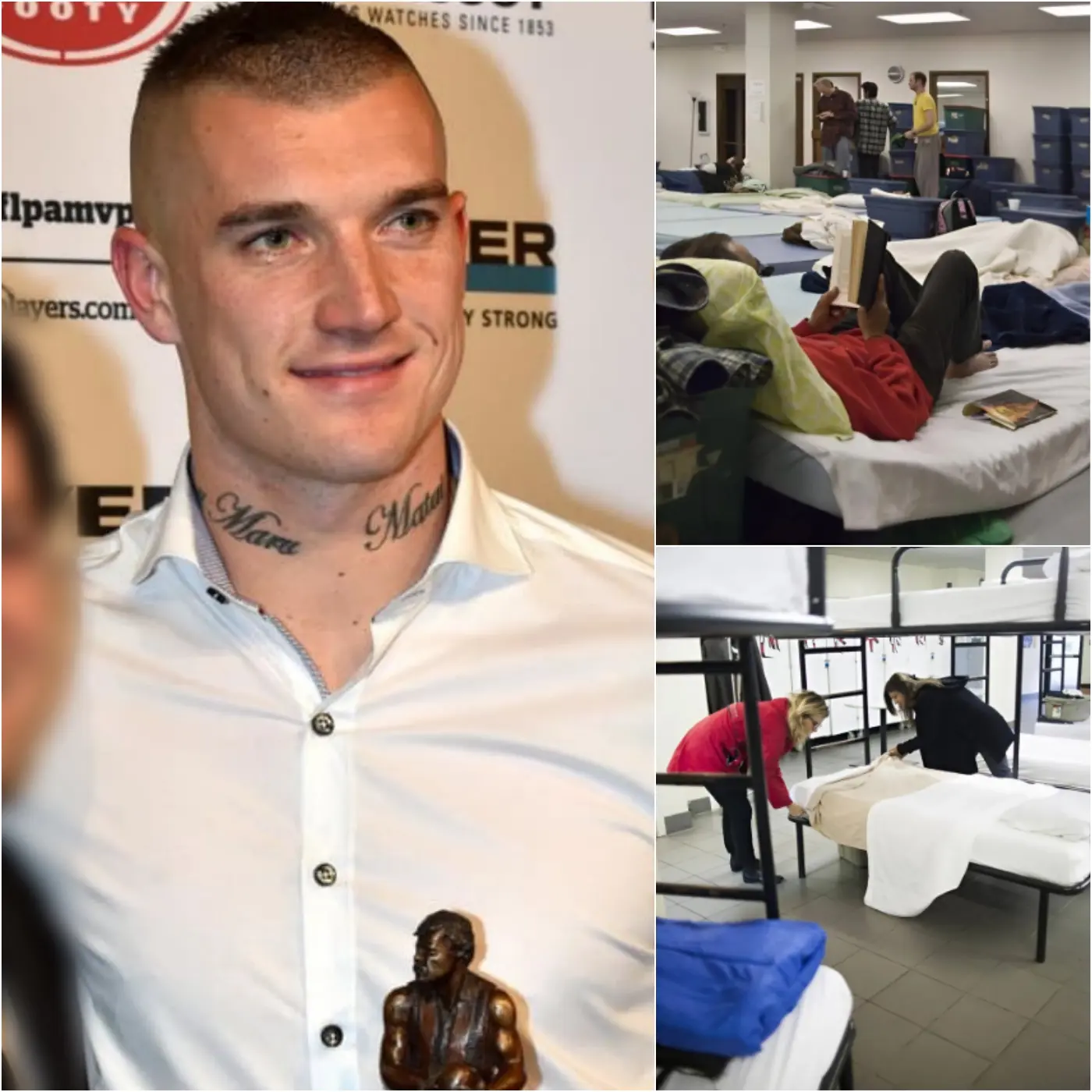 Cover Image for 🔥”THE WARM HEART OF AN AFL LEGEND” Instead of squandering money on luxury cars or big investments, Richmond legend Dustin Martin quietly committed $2 million to building a shelter for the homeless.