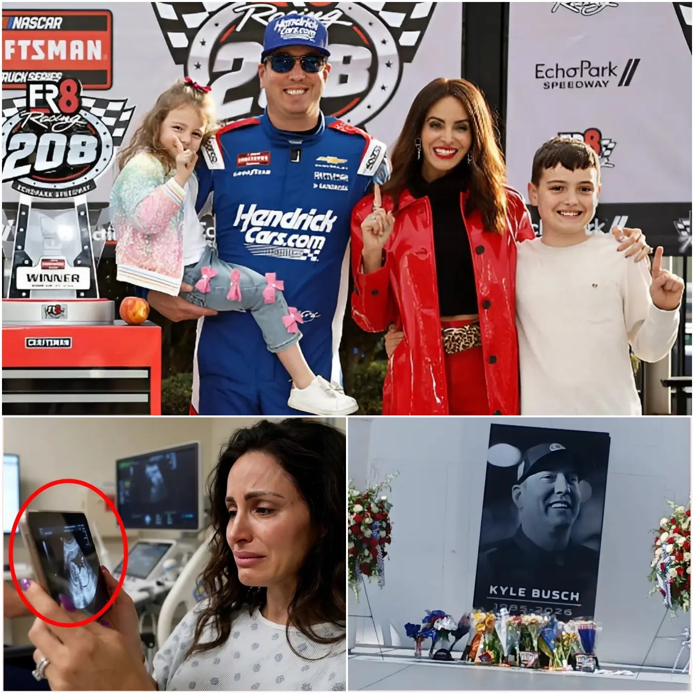 Cover Image for 🚨💔 “HE IS GONE… BUT HE LEFT ME A PART OF HIMSELF…” Samantha Busch broke down in tears as she unexpectedly revealed that she is pregnant just days after the “tragedy” involving Kyle Busch, leaving the entire NASCAR community in shock.