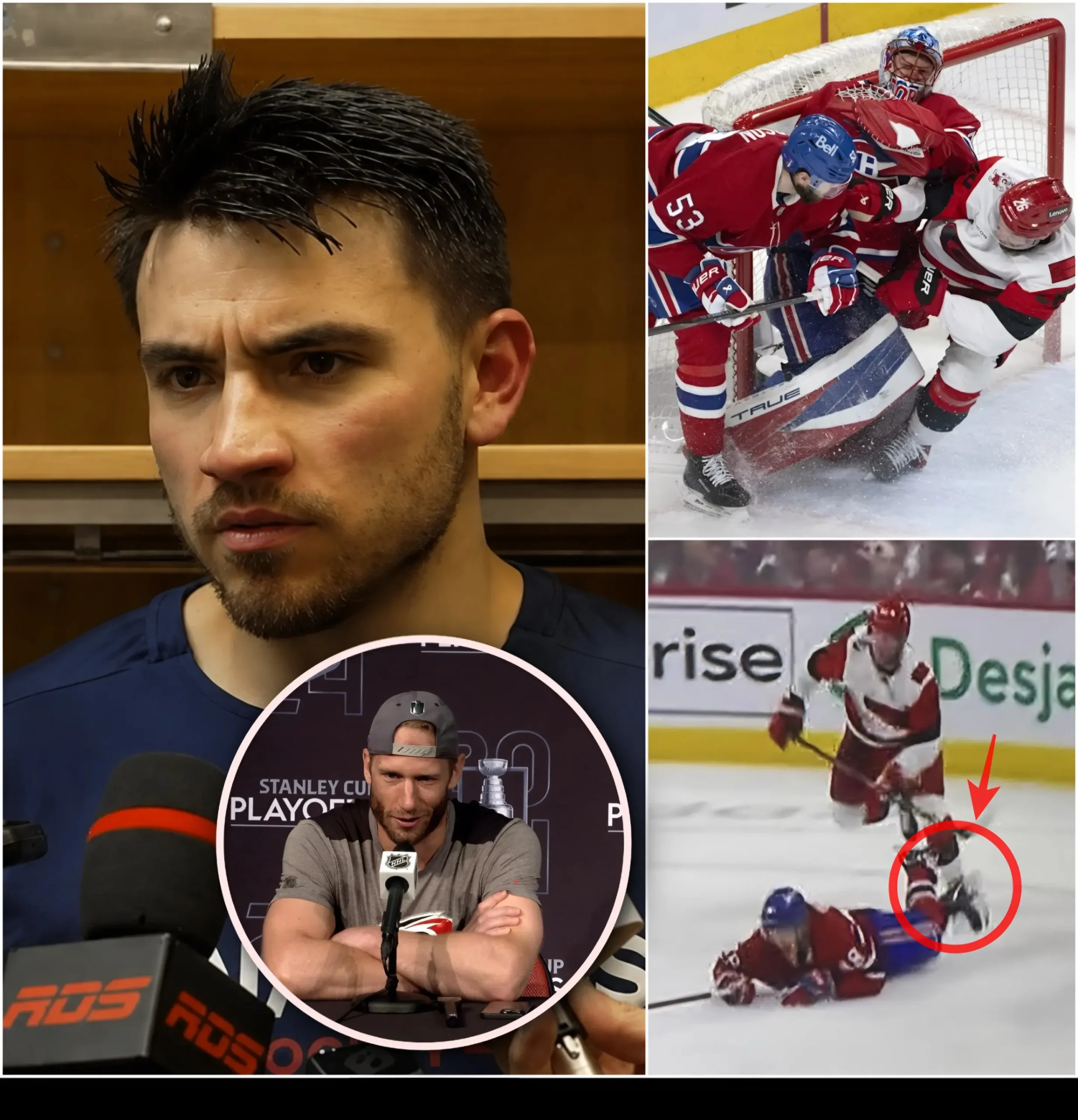 Cover Image for 🚨🏒IL Y A 30 MINUTES: : Le capitaine Nick Suzuki a clairement expliqué les 3 raisons de la défaite des Canadiens de Montréal lors du match 3.