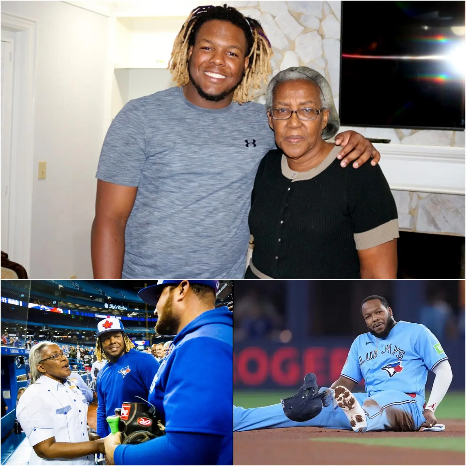 Cover Image for “COME BACK TO BE THE BOY WHO LOVED PLAYING VOLLEYBALL IN THE BACKYARD…” VLADIMIR GUERRERO JR.’S GRANDMOTHER EMOTIONALLY NEWS OF INJURY