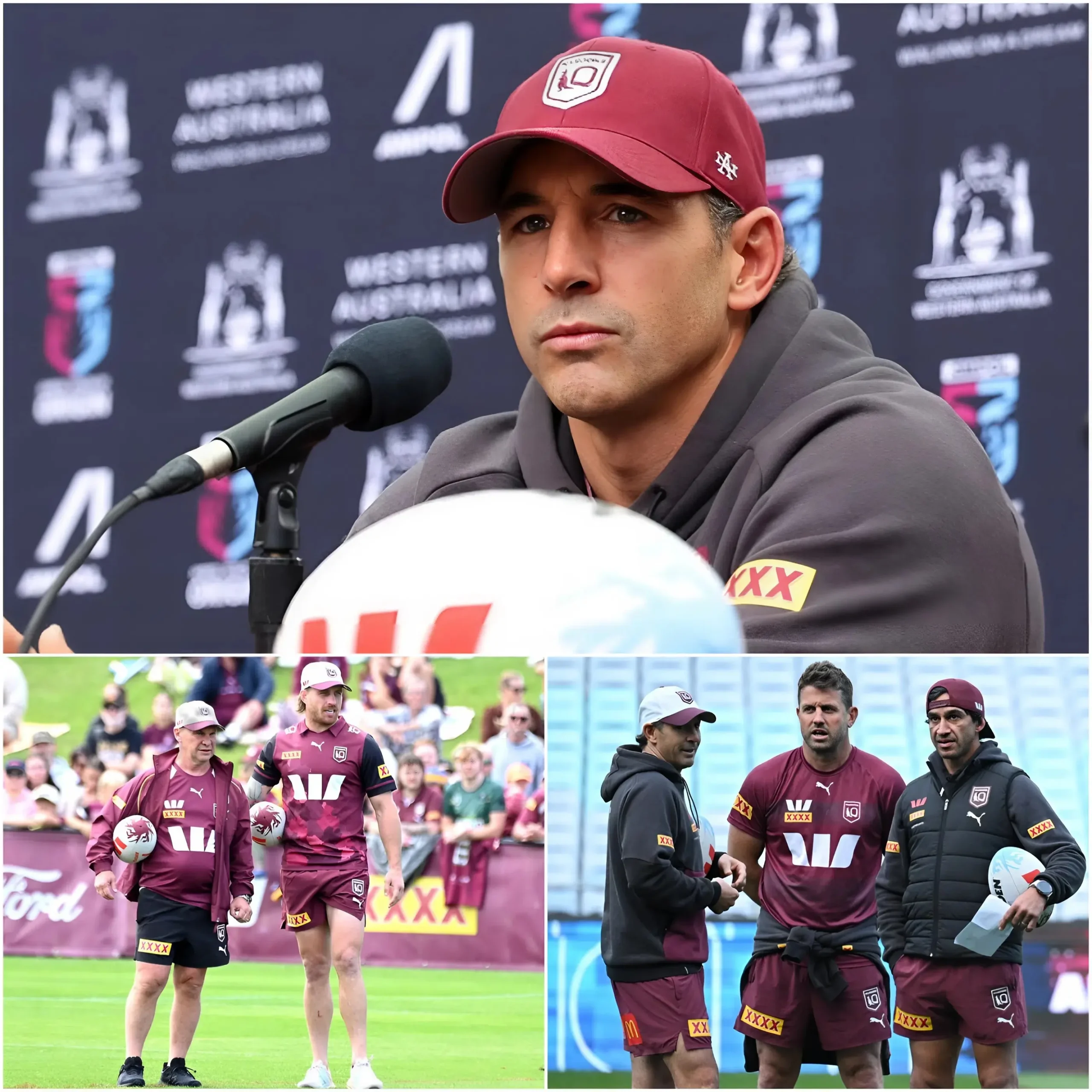 Cover Image for 🚨BREAKING NEWS: Coach Billy Slater has surprisingly dropped three key players from the Queensland Maroons squad ahead of their clash with the Blues in the State of Origin.