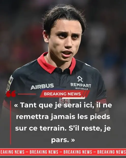 Cover Image for 🚨 INFO DE DERNIÈRE MINUTE : Ange Capuozzo choque les supporters du Stade Toulousain avec un ultimatum explosif : « S’il reste, je pars ». Sa déclaration devient virale et les supporters s’empressent de découvrir le coéquipier au cœur de cette polémique…