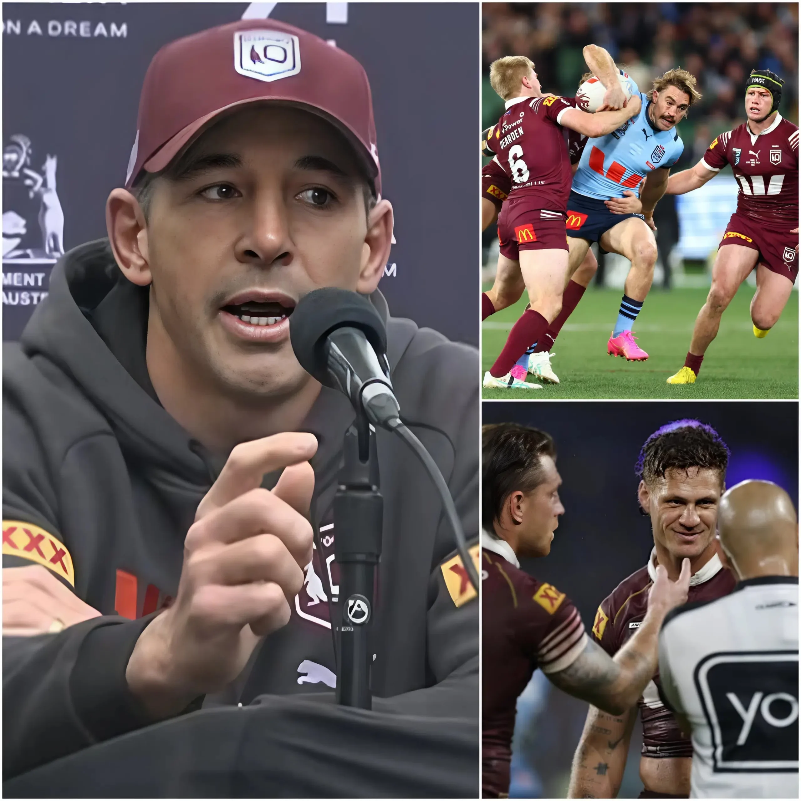 Cover Image for “GET OUT OF HERE, TRAITOR.” Queensland Maroons head coach Billy Slater has reportedly declared that he will permanently remove one player from the squad and will NEVER call him up for future State of Origin matches again.