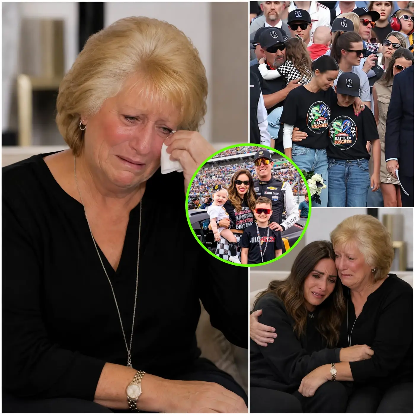 Cover Image for 💔🥺 “WITHOUT KYLE, YOU ARE STILL MY DAUGHTER IN EVERY LIFETIME…” The heartbreaking words from Gaye Busch to Samantha Busch have touched the hearts of millions around the world, as the deeply emotional moment between Samantha and the mother of Kyle Busch left countless NASCAR fans completely speechless and in tears.
