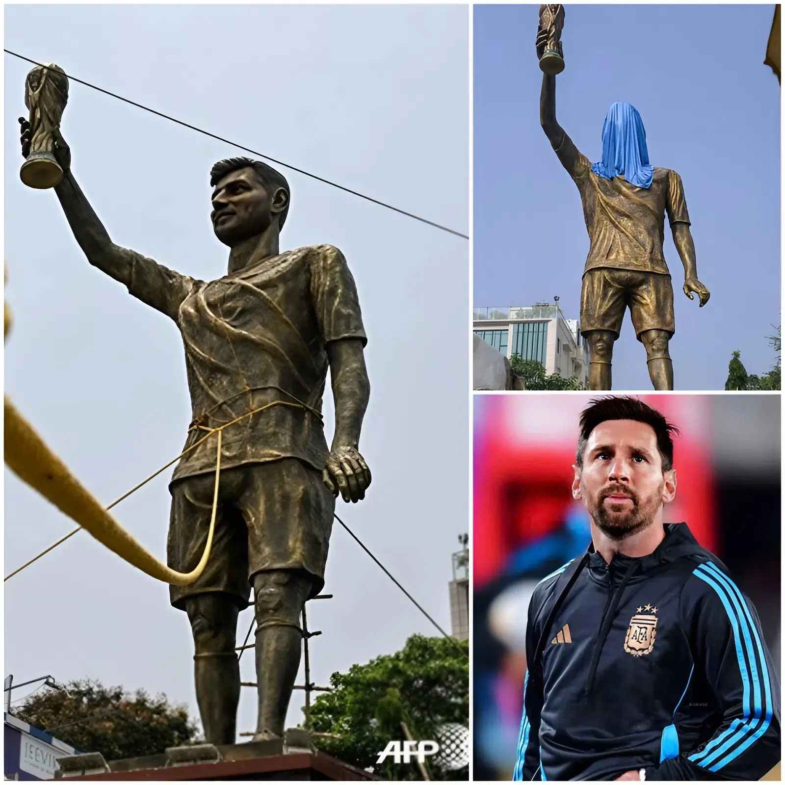 Cover Image for SHOCKING: A giant Lionel Messi statue in India is set to be REMOVED.