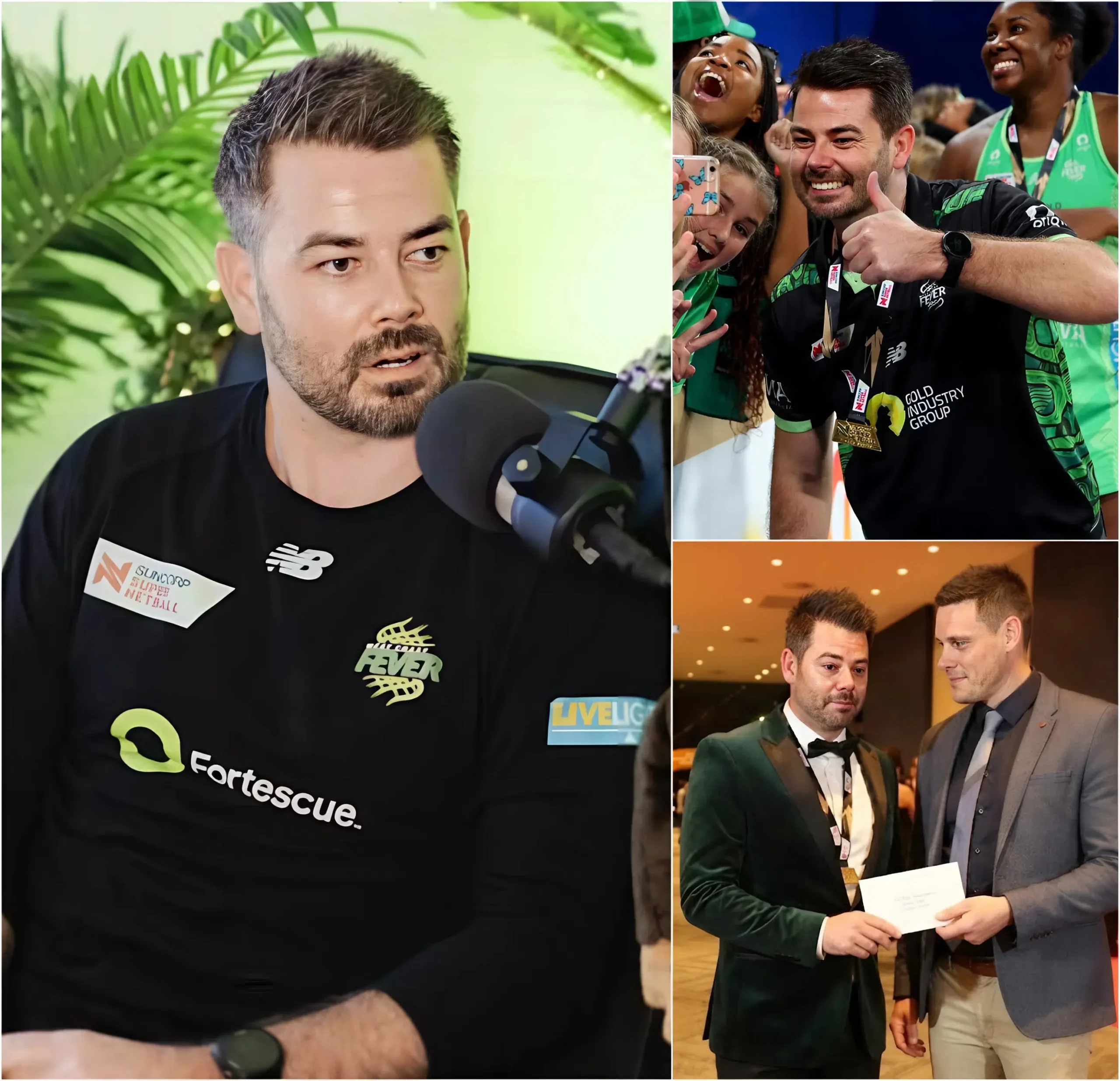 Cover Image for 💔🏐 “YOU ARE THE ONLY ONE STILL HERE WHEN THE WHOLE WORLD TURNED ITS BACK ON ME…” — The Australian netball community was shocked after a private video from Perth was unexpectedly leaked: Head coach Dan Ryan and his husband, Stuart Dent, were reportedly exchanging emotional vows in tears after West Coast Fever’s tense victory.