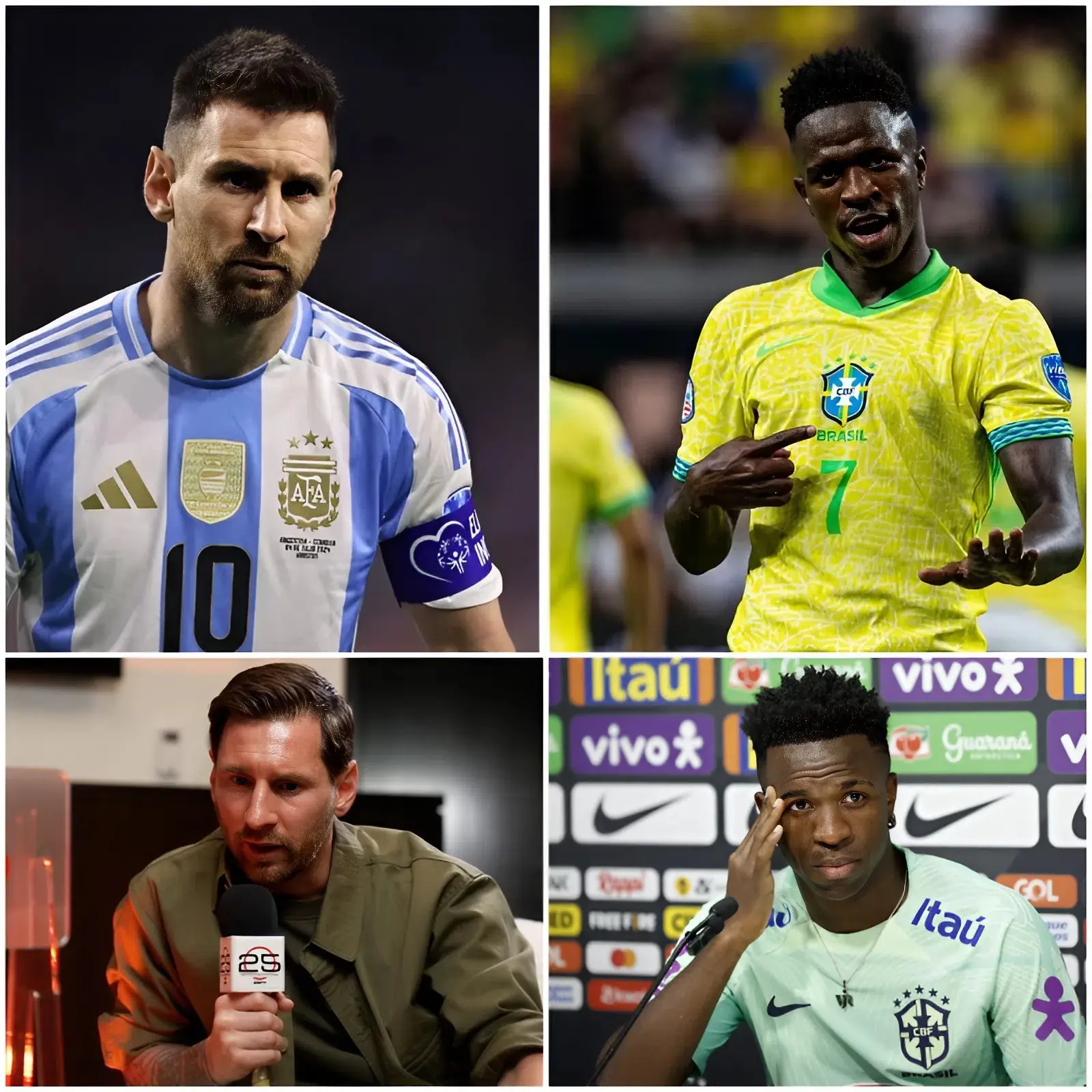 Cover Image for BREAKING NEWS: In an interview today, Vinicius surprisingly mentioned Messi directly when talking about the 2026 World Cup.