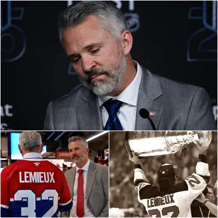 Cover Image for 💔📞 💔 « J’aurais juste aimé lui parler quelques minutes de plus… » L’entraîneur des Canadiens de Montréal s’est exprimé avec émotion après la triste disparition de la légende Claude Lemieux, révélant