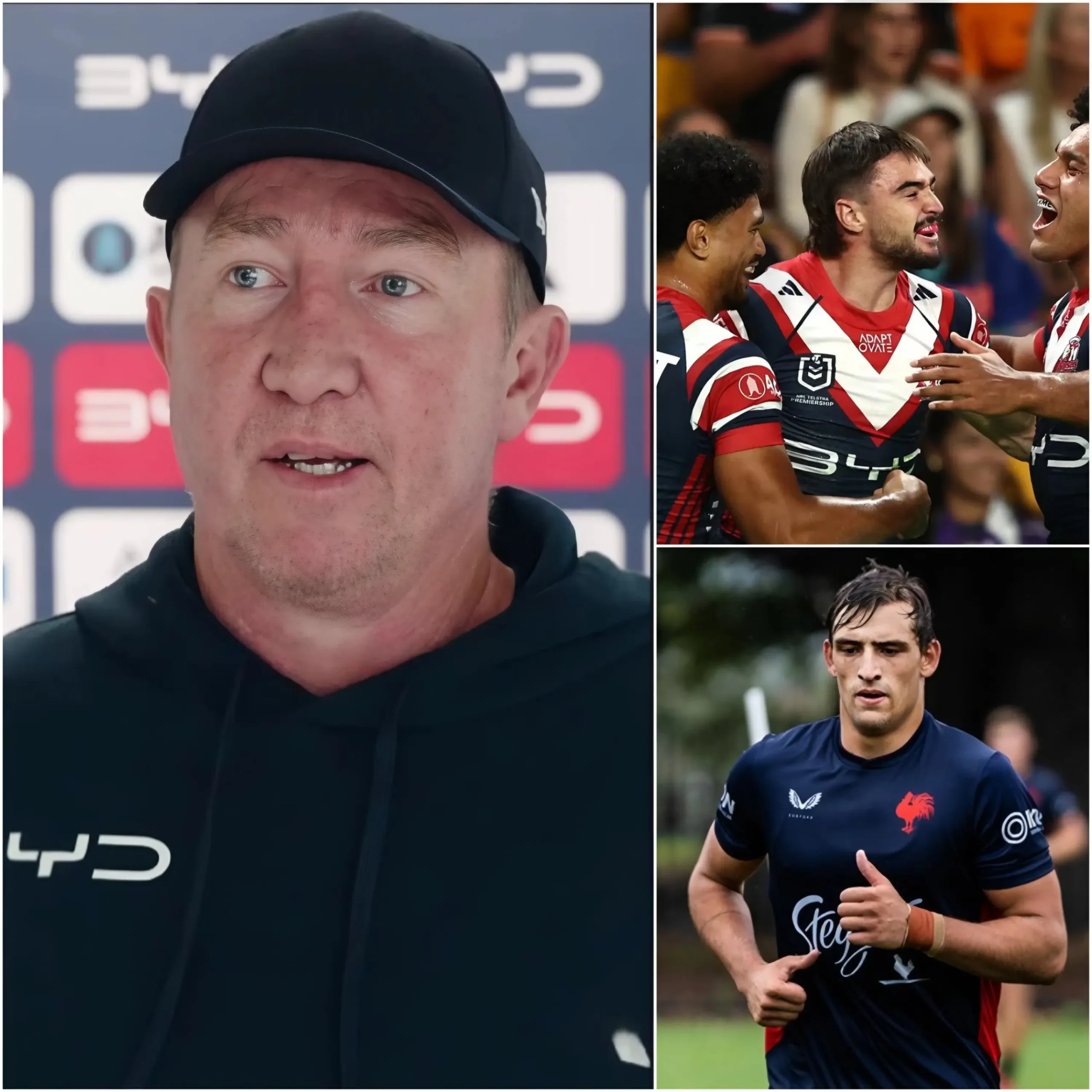 Cover Image for 🚨🏉 30 MINUTES AGO: Sydney Roosters coach Trent Robinson has sent the entire NRL world into meltdown after officially confirming the return of a hugely important player ahead of the blockbuster clash against the Melbourne Storm.