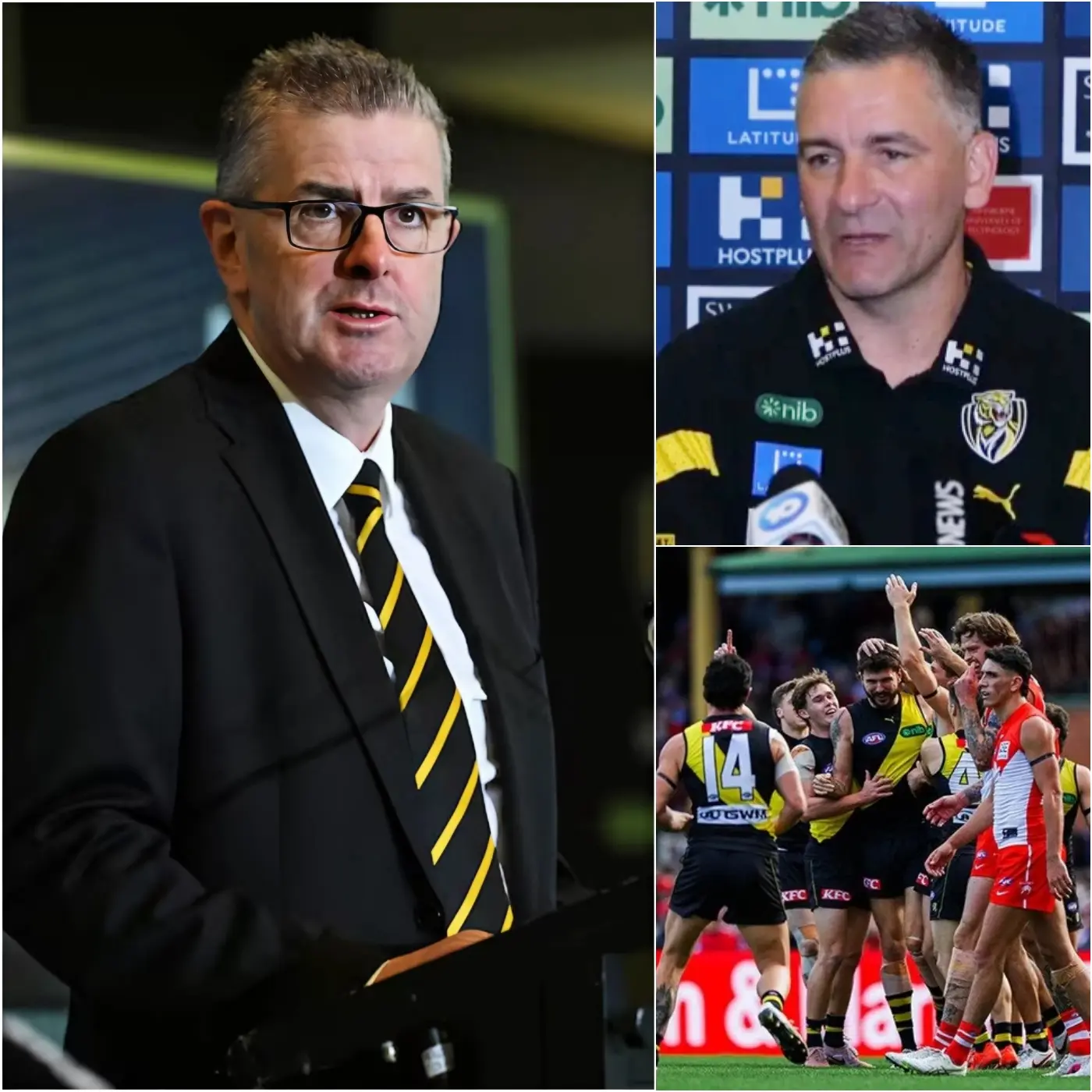 Cover Image for 🚨 BREAKING NEWS — 15 MINUTES AGO: Immediately following the Richmond Tigers’ crushing 56-170 loss in Round 12 of the (SCG) against the Sydney Swans, the Richmond Tigers’ management convened an emergency internal meeting
