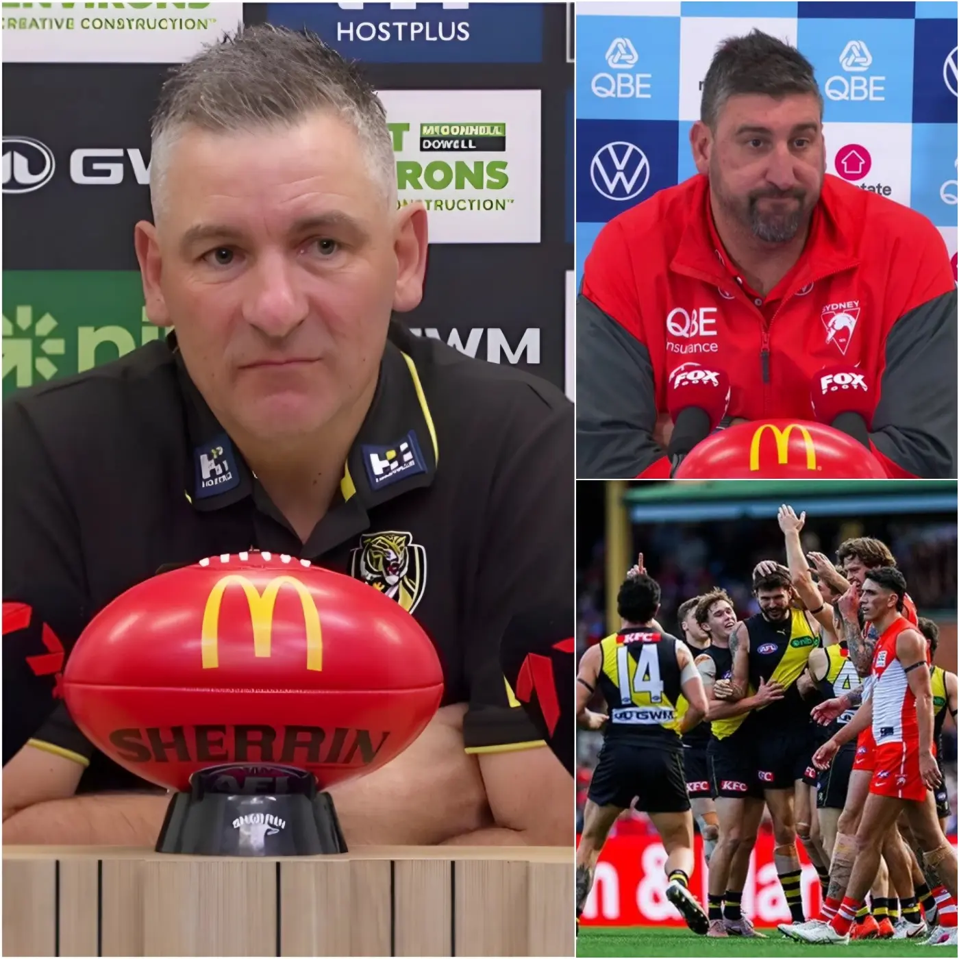 Cover Image for 🔥 10 MINUTES AGO: “They’re too weak and too slow, we’ll eliminate them and move on to the next round.” That was the shocking statement from Sydney Swans head coach Dean Cox in a blunt post-game interview after the Richmond Tigers’ match.