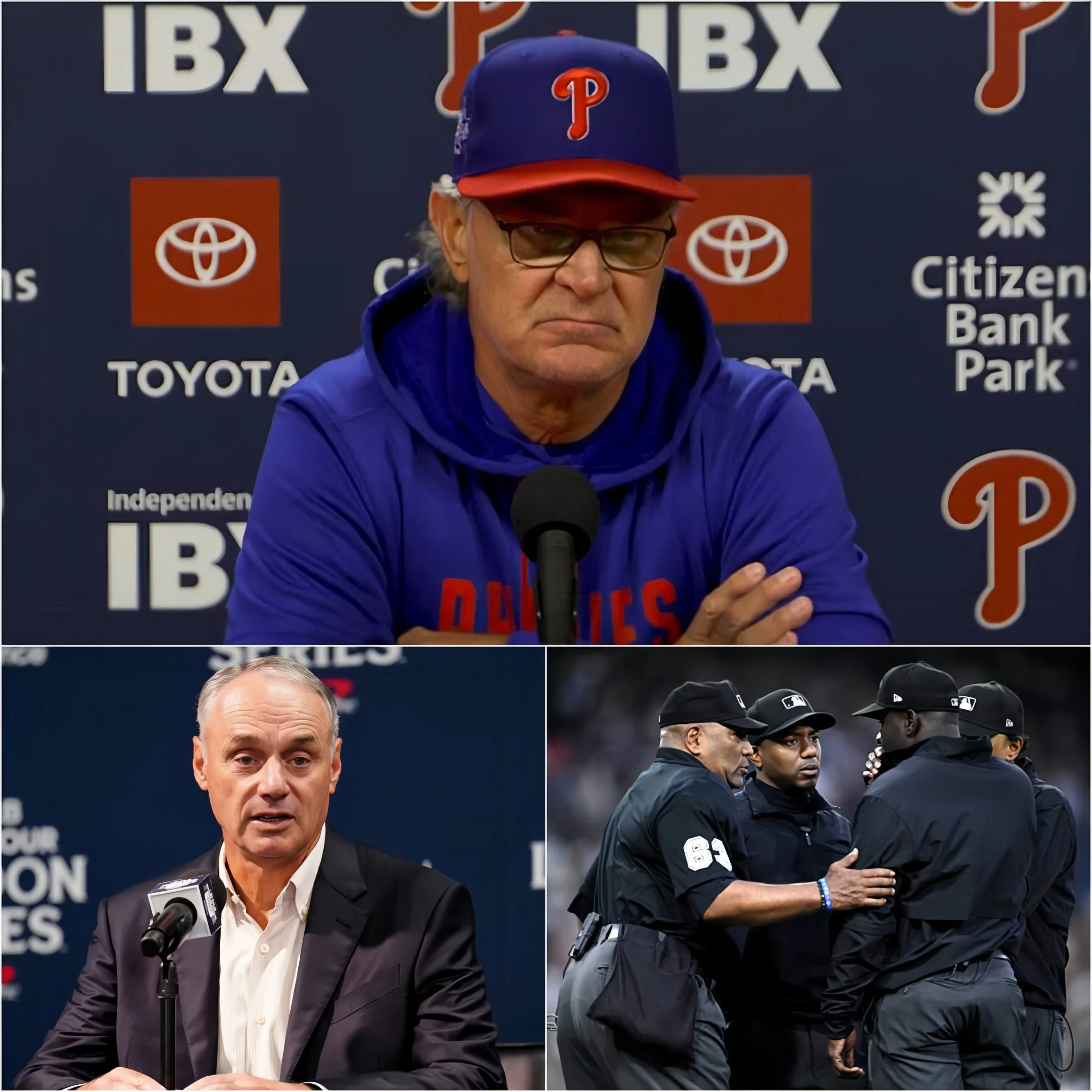 Cover Image for 🚨 Breaking News: “If the umpire crew remains unchanged, we will boycott the game,” Philadelphia Phillies manager Don Mattingly declared, sending shockwaves throughout the MLB world ahead of the showdown with the Los Angeles Dodgers