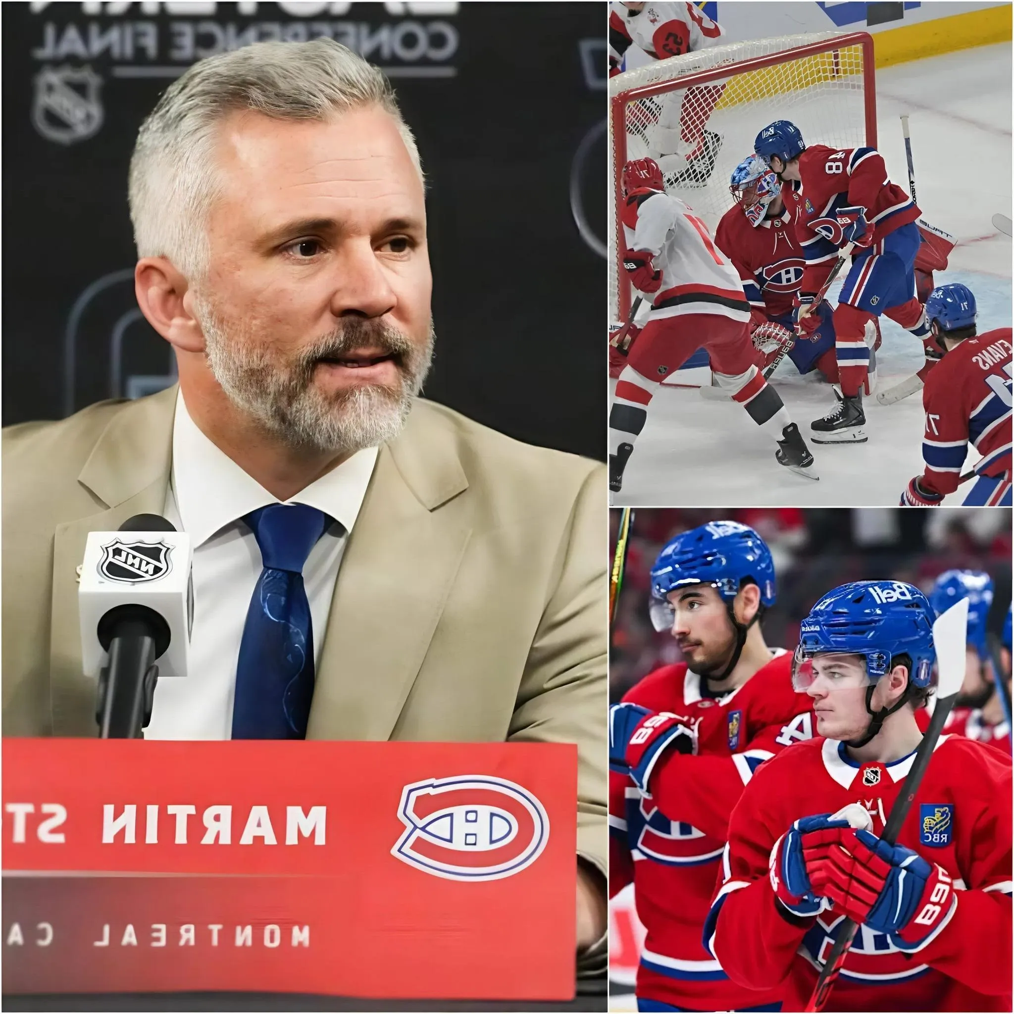 Cover Image for 🚨 DANS LE VESTIAIRE DES MONTREAL CANADIENS : Immédiatement après l’élimination des Montreal Canadiens des séries éliminatoires de la Coupe Stanley 2026, l’entraîneur-chef Martin St. Louis aurait explosé de colère :