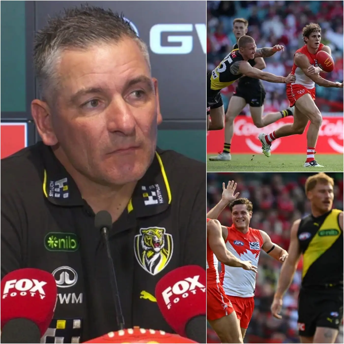 Cover Image for “IF YOU WANT TO LEAVE — I WON’T STOP YOU.” Head coach Adem Yze, in a fit of rage in the locker room, decided to make a major roster overhaul for the remainder of the season at the Richmond Tigers after their disastrous 56-170 loss to the Sydney Swans in Round 12