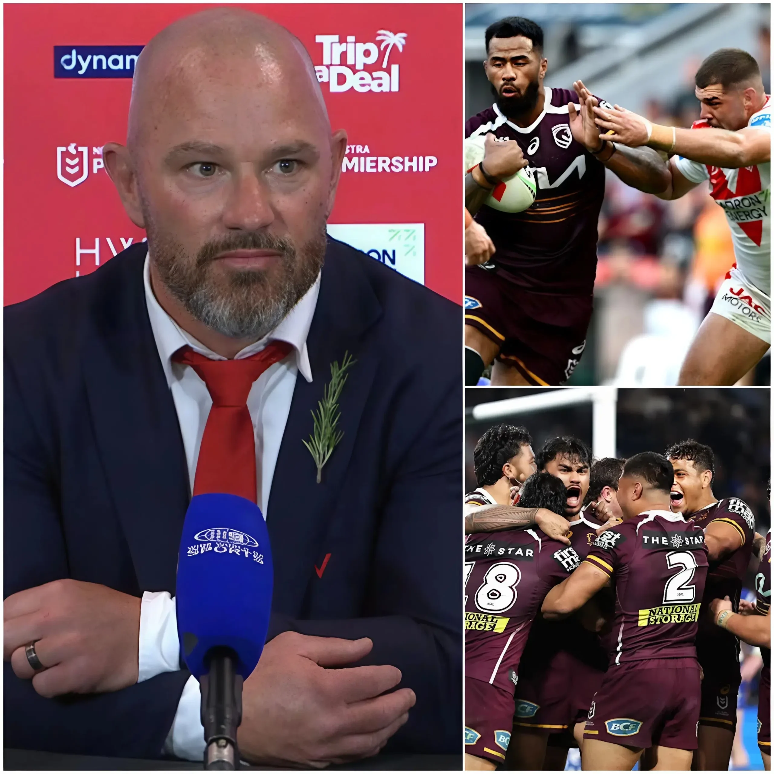 Cover Image for “IT’S TRUE THAT WE WON, BUT THAT PLAYER’S PERFORMANCE REALLY IMPRESSED ME…” — Dean Young, head coach of the St. George Illawarra Dragons, was full of praise for one player from the Brisbane Broncos following the match.