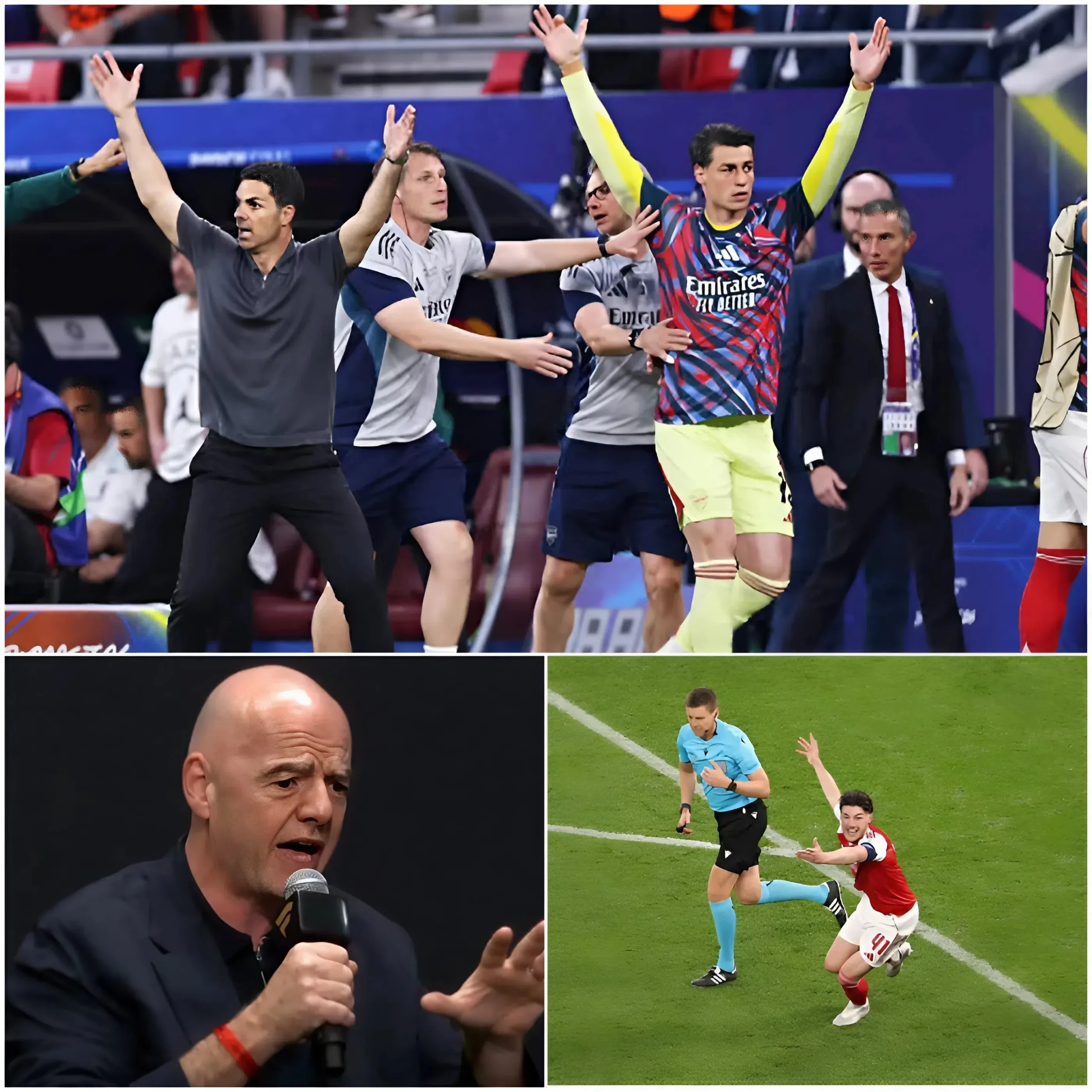 Cover Image for 🚨 15 MINUTES AGO: FIFA is reportedly considering the introduction of a new rule aimed at preventing a situation like this from happening again in the future — following what Arsenal experienced in the Champions League final against Paris Saint-Germain. 🤯😱