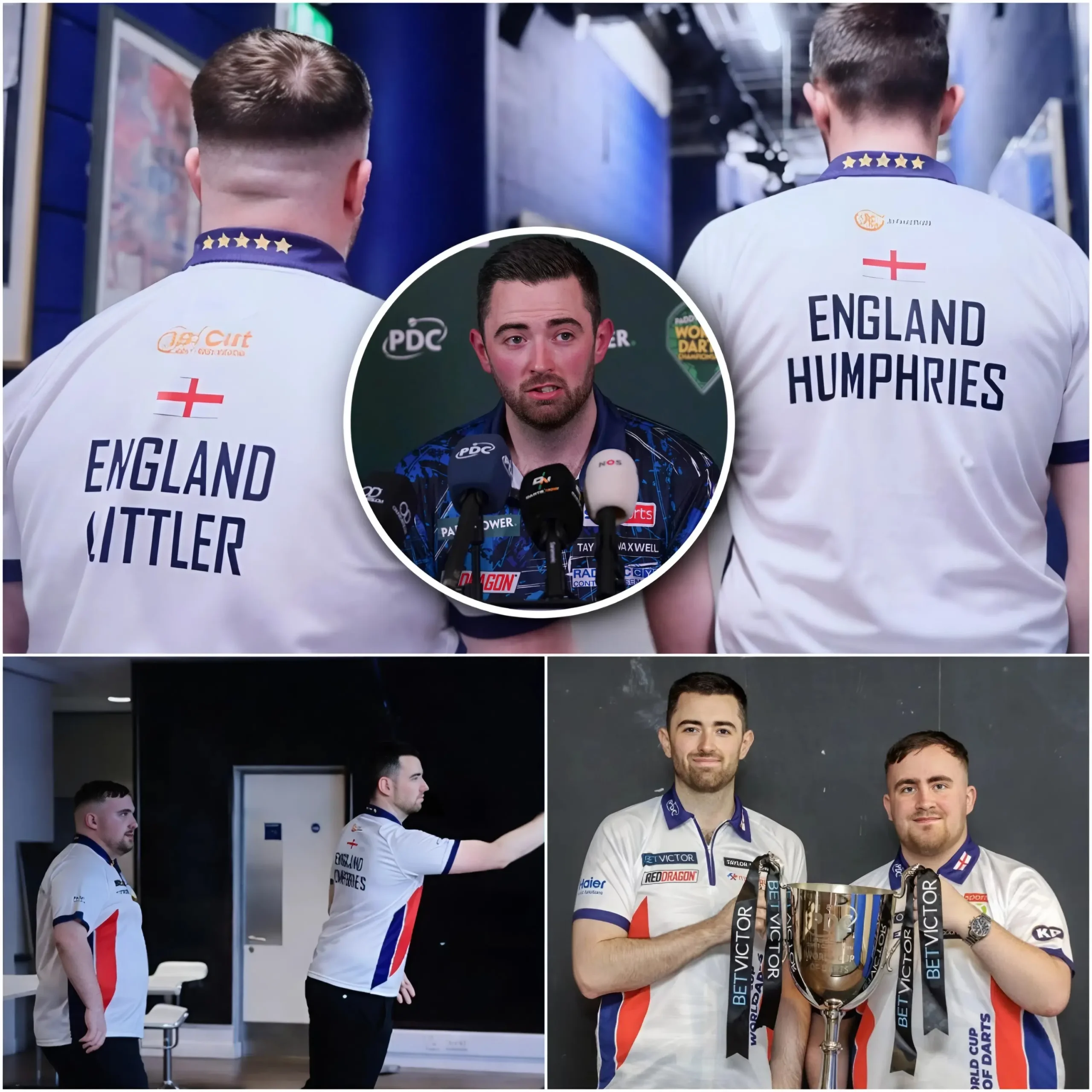 Cover Image for 🎯🏆 WORLD CUP OF DARTS NEWS: Luke Humphries has revealed that he and Luke Littler are using a “never-seen-before” training method as they prepare for their revenge mission at the World Cup of Darts in Frankfurt — where Team England is determined to make up for last year’s shocking elimination by Germany.