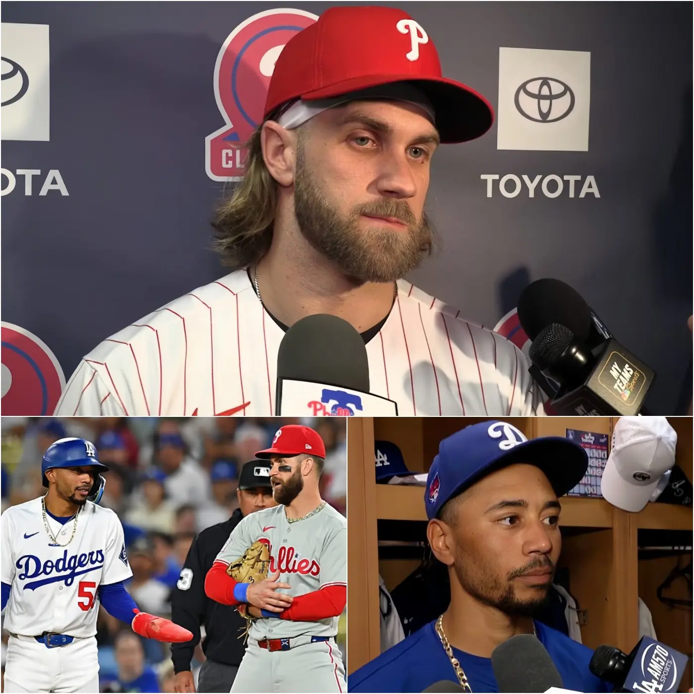 Cover Image for 💥BREAKING NEWS 30 MINUTES AGO: Phillies star Bryce Harper was humiliated after declaring, “Dockers fans, get ready – Dodgers Stadium is going to be in tears.” Harper had previously hinted that many of the Dodgers’ past victories were due to money and connections, and even suggested that the referees had been bribed