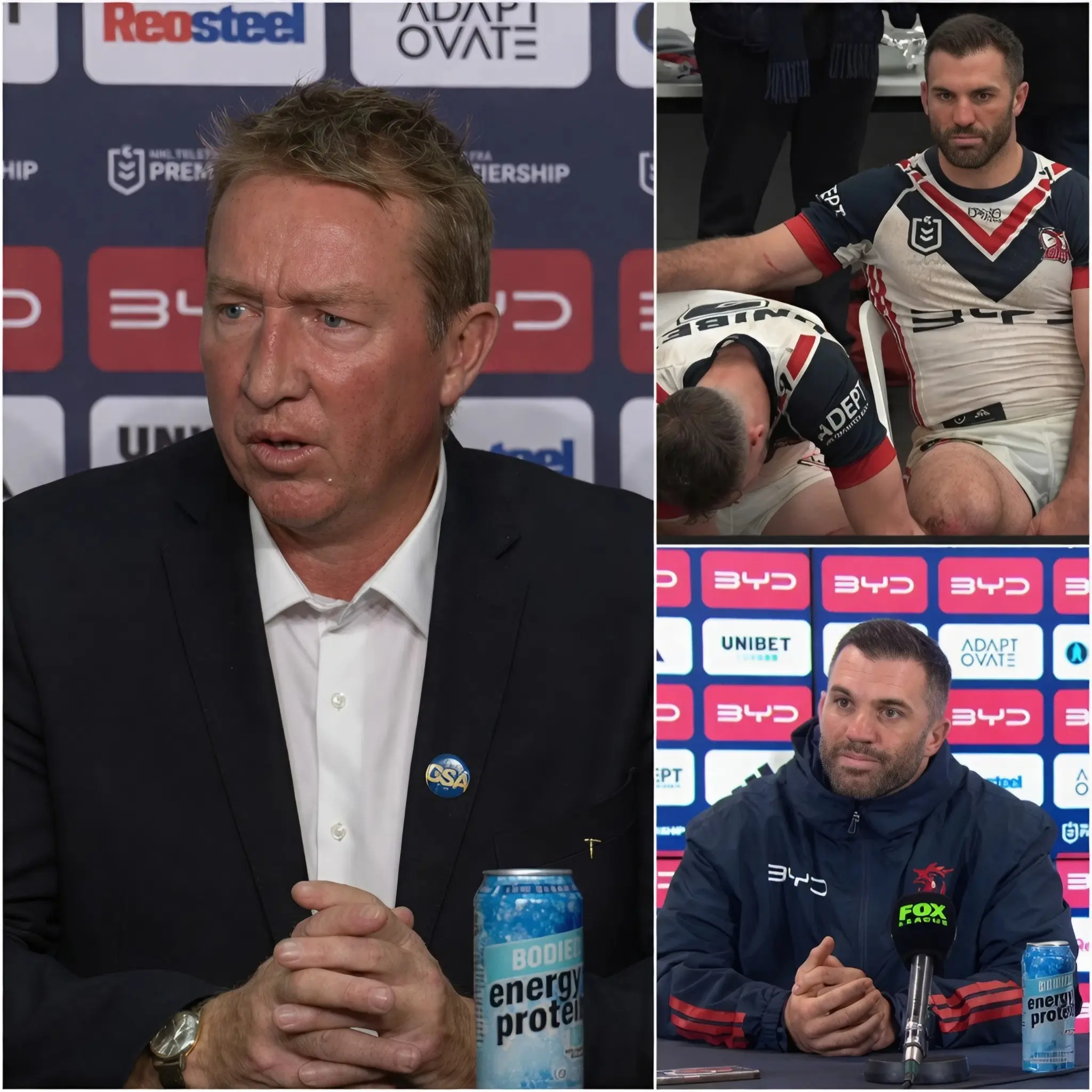 Cover Image for 😠🗣️ “Don’t you dare use that as an excuse…” Sydney Roosters coach Trent Robinson exploded with frustration following the club’s disappointing defeat against the Storm