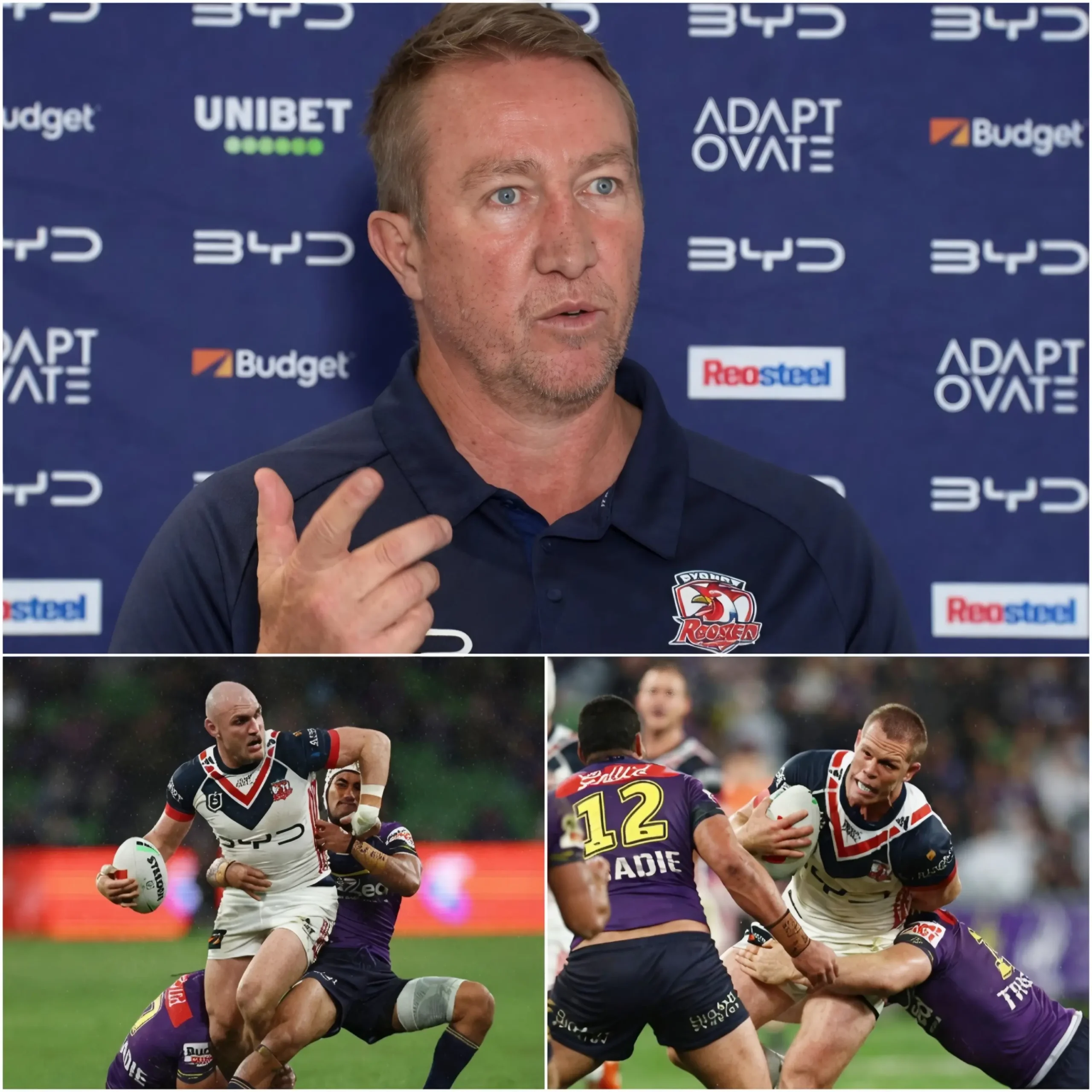 Cover Image for 🚨 30 MINUTES AGO: Sydney Roosters head coach Trent Robinson has named his starting lineup for Round 14 against the Canberra Raiders. He confirmed that with no new injuries following last week’s loss to the Melbourne Storm, the core starting side will remain unchanged.