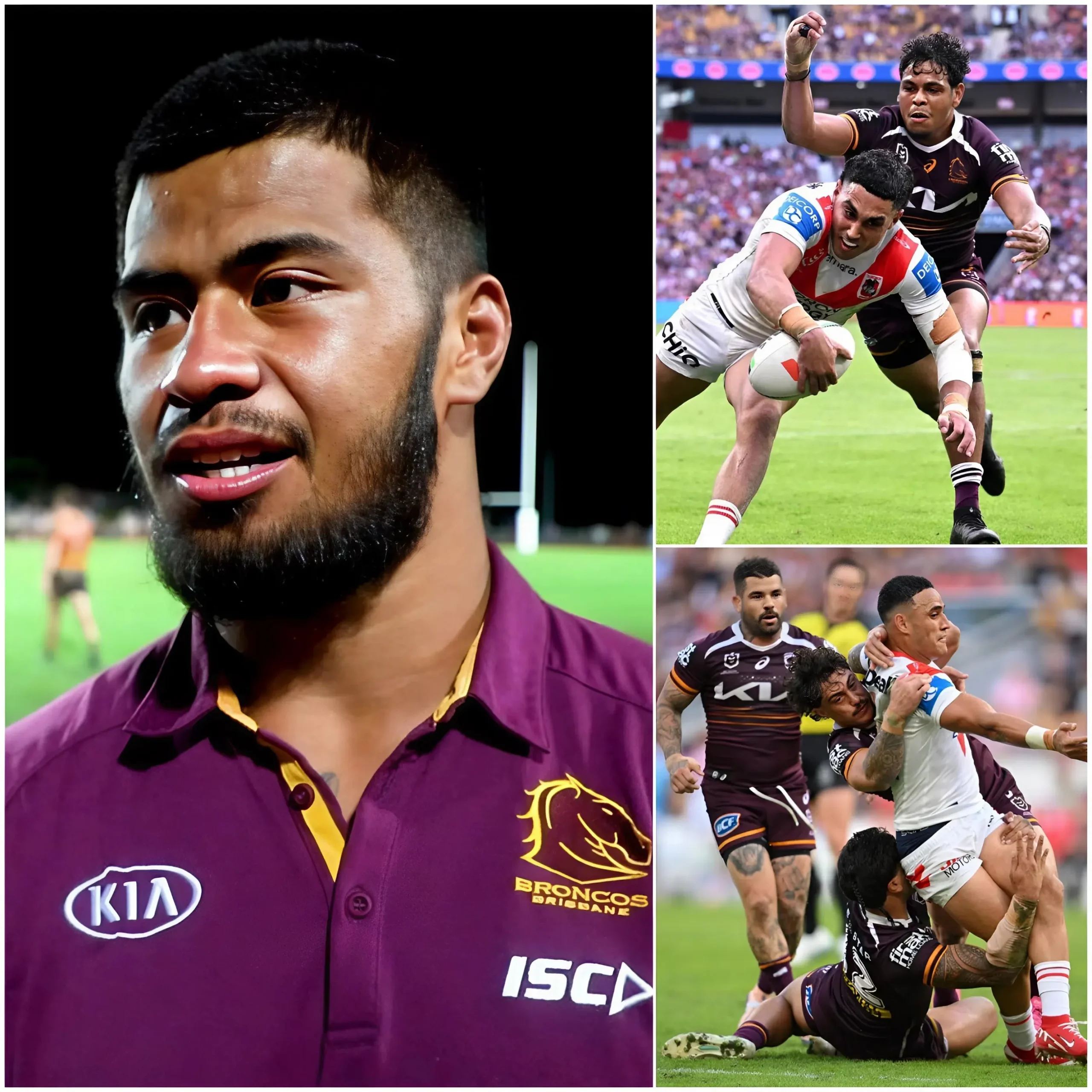 Cover Image for “HE IS RUINING THIS TEAM.” Star forward Payne Haas reportedly delivered a scathing criticism of a teammate following the defeat to the Dragons.