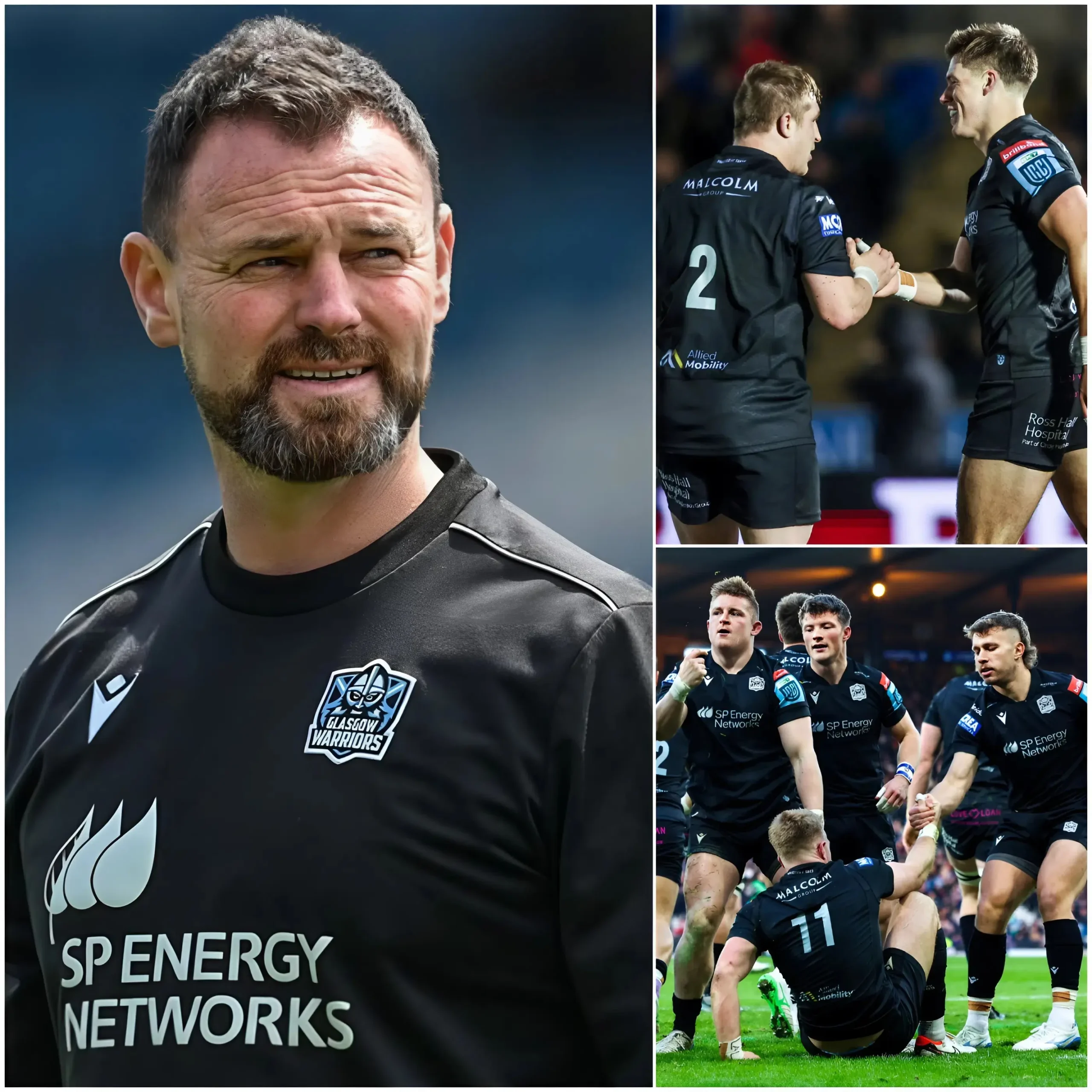Cover Image for 🚨GOOD NEWS: Glasgow Warriors assistant coach Nigel Carolan has just revealed the RETURN of two key stars ahead of this weekend’s crucial semi-final against the Bulls. Carolan stated that the entire squad is in excellent condition, and with the addition of these two players, the chances of winning the semi-final are significantly increased.