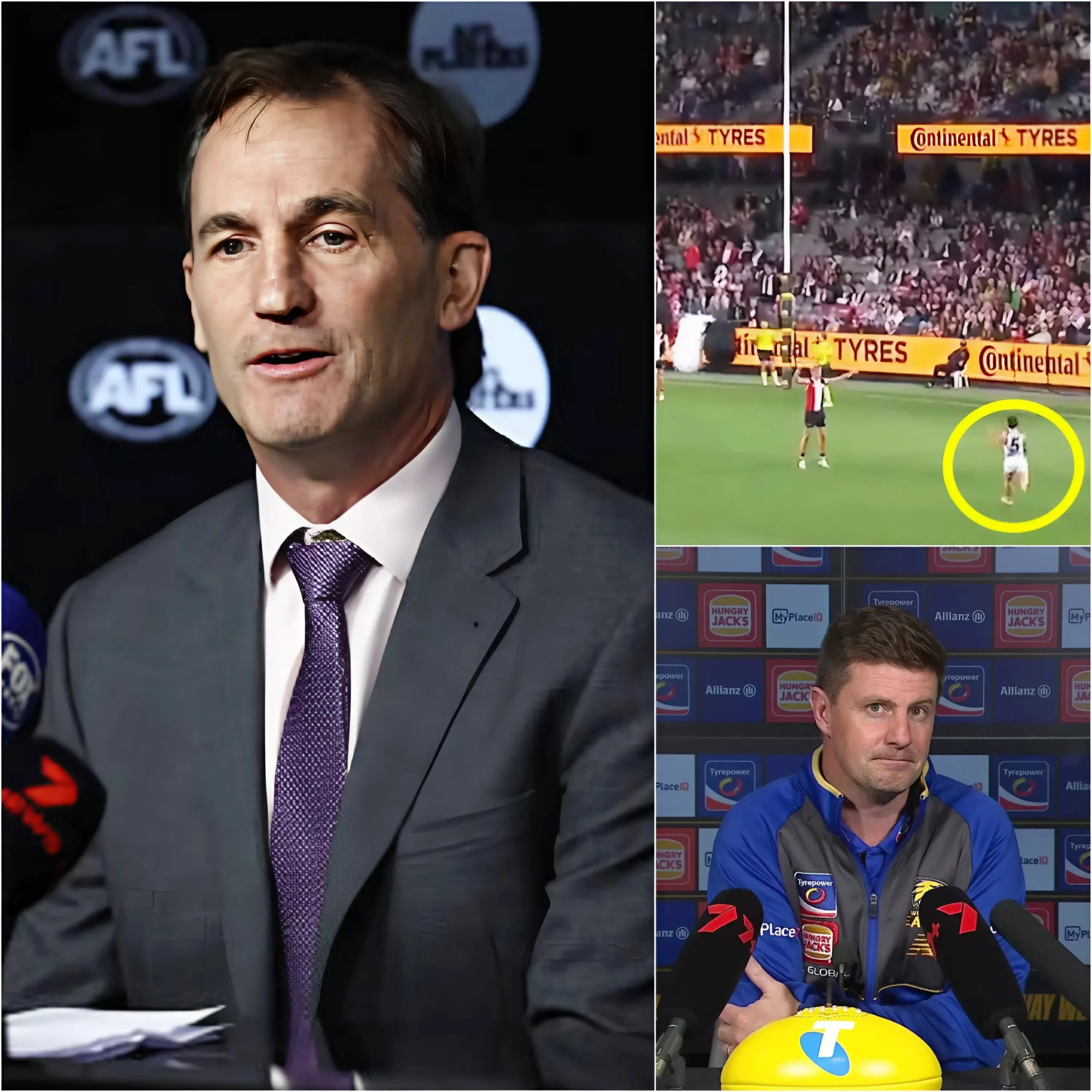 Cover Image for JUST INThe AFL has revealed its stance on the controversial Nick Watson no-goal call last night. It comes after an AFL legend labelled the decision “pedantic”, with the Hawks formally tabling a ‘please explain’ with the league.