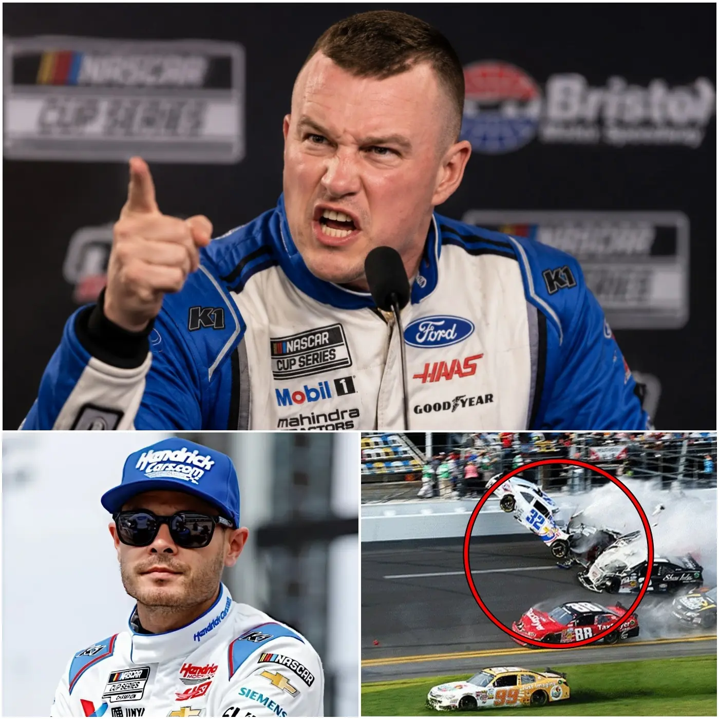 Cover Image for 🚨😡 “THIS WAS NOT A MISTAKE — THIS WAS SOMETHING INTENTIONAL!” Ryan Preece could not contain his anger and publicly blasted Kyle Larson immediately after the race. The incident forced him to retire from the event on the spot.